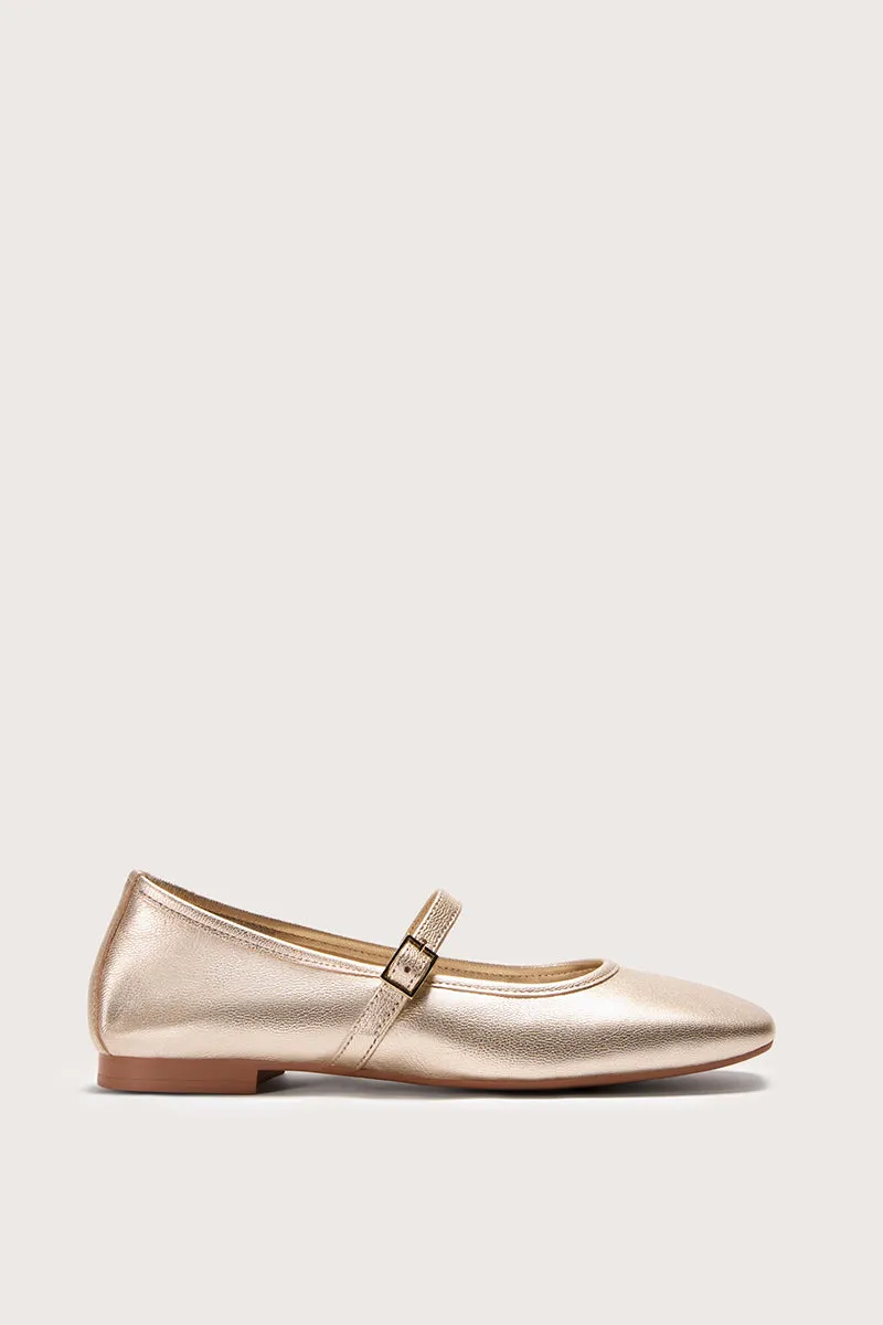 Bryan Stepwise Pearl Nicolle ballerina’s leer vierkante neus