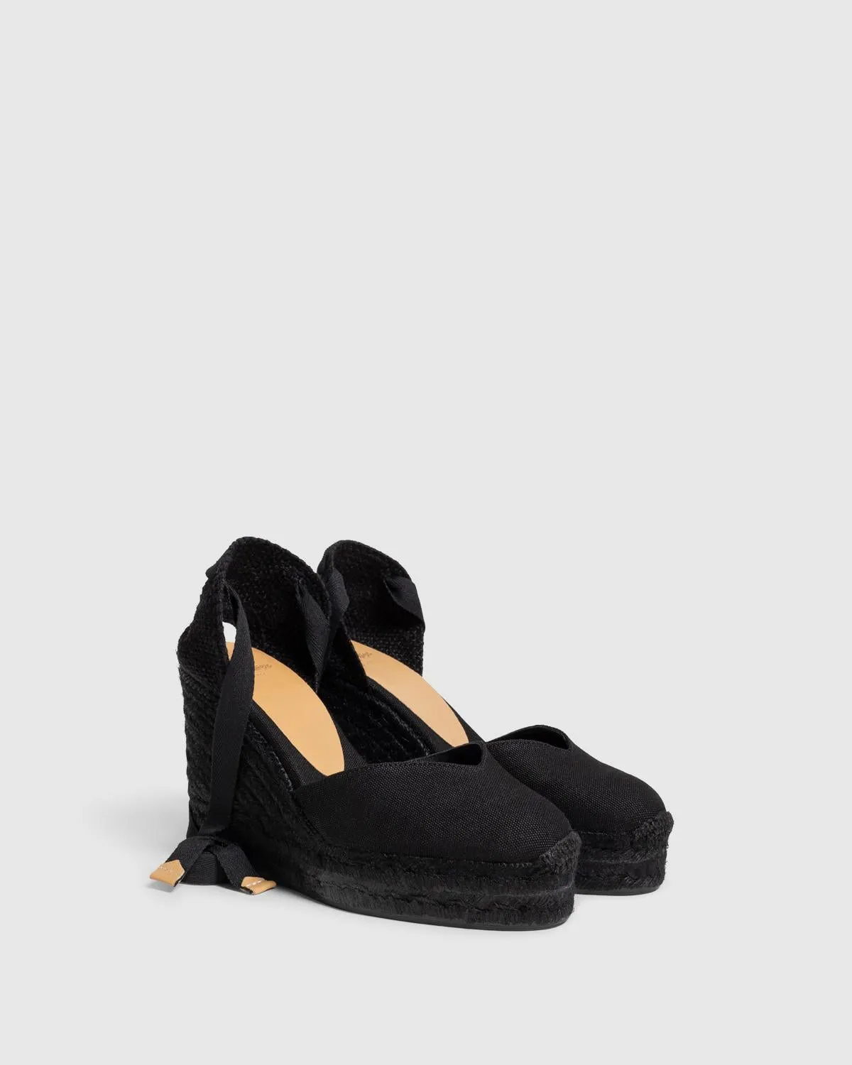 Castaner Chiara C/8ED/001 espadrilles zwart canvas