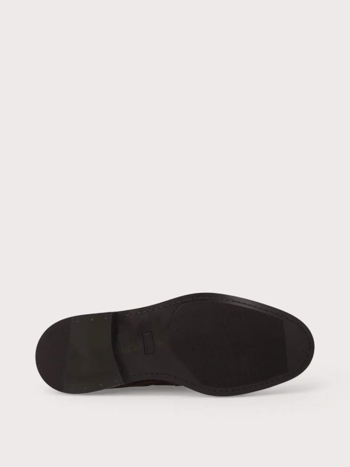 Frau Signature loafers suede donkerbruin kwast