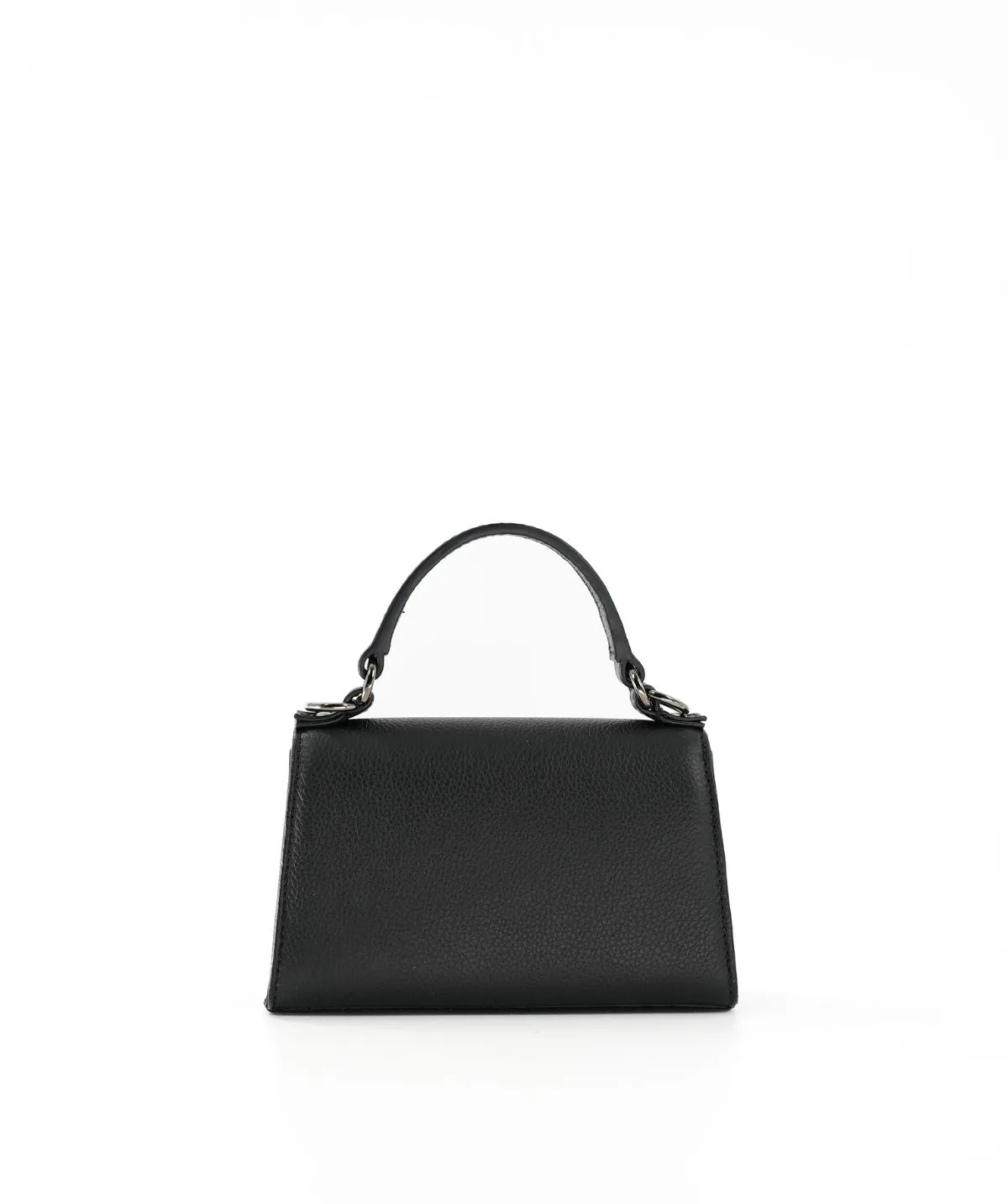 Finsbury FF18 mini tas zwart generfd leer