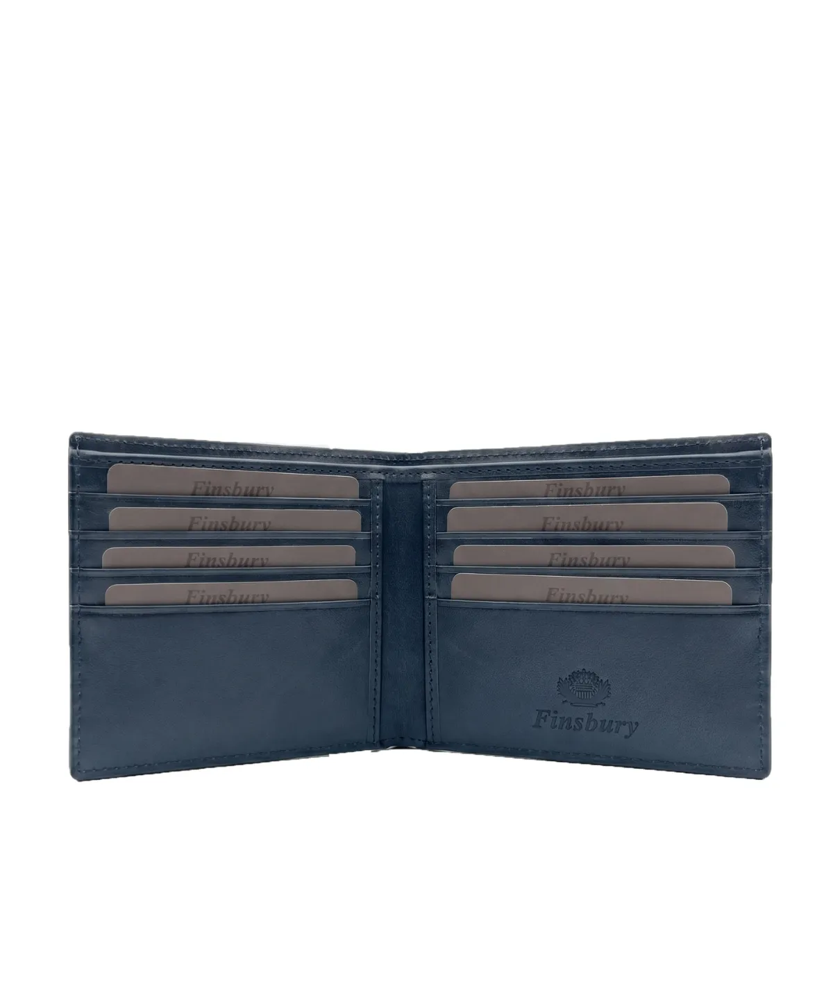 Finsbury Croco leren portemonnee grijs