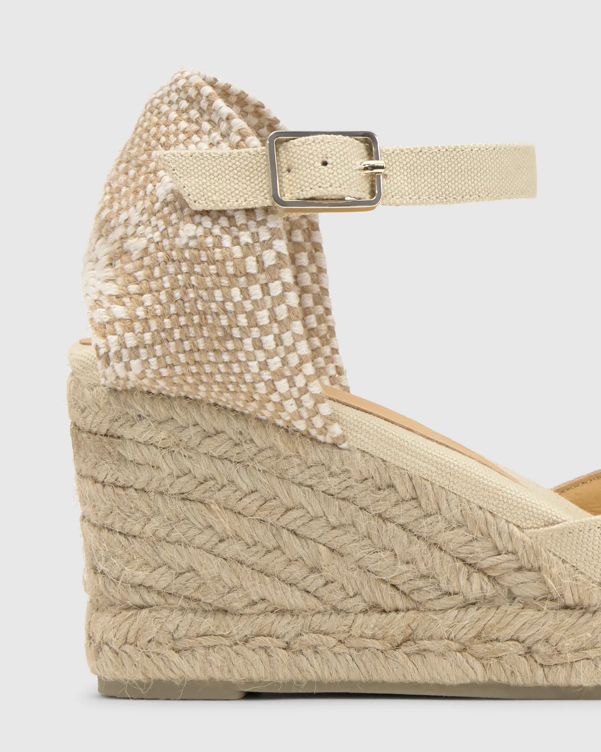 Castaner Chiarita 6/001 espadrilles ivoor 7 cm wig