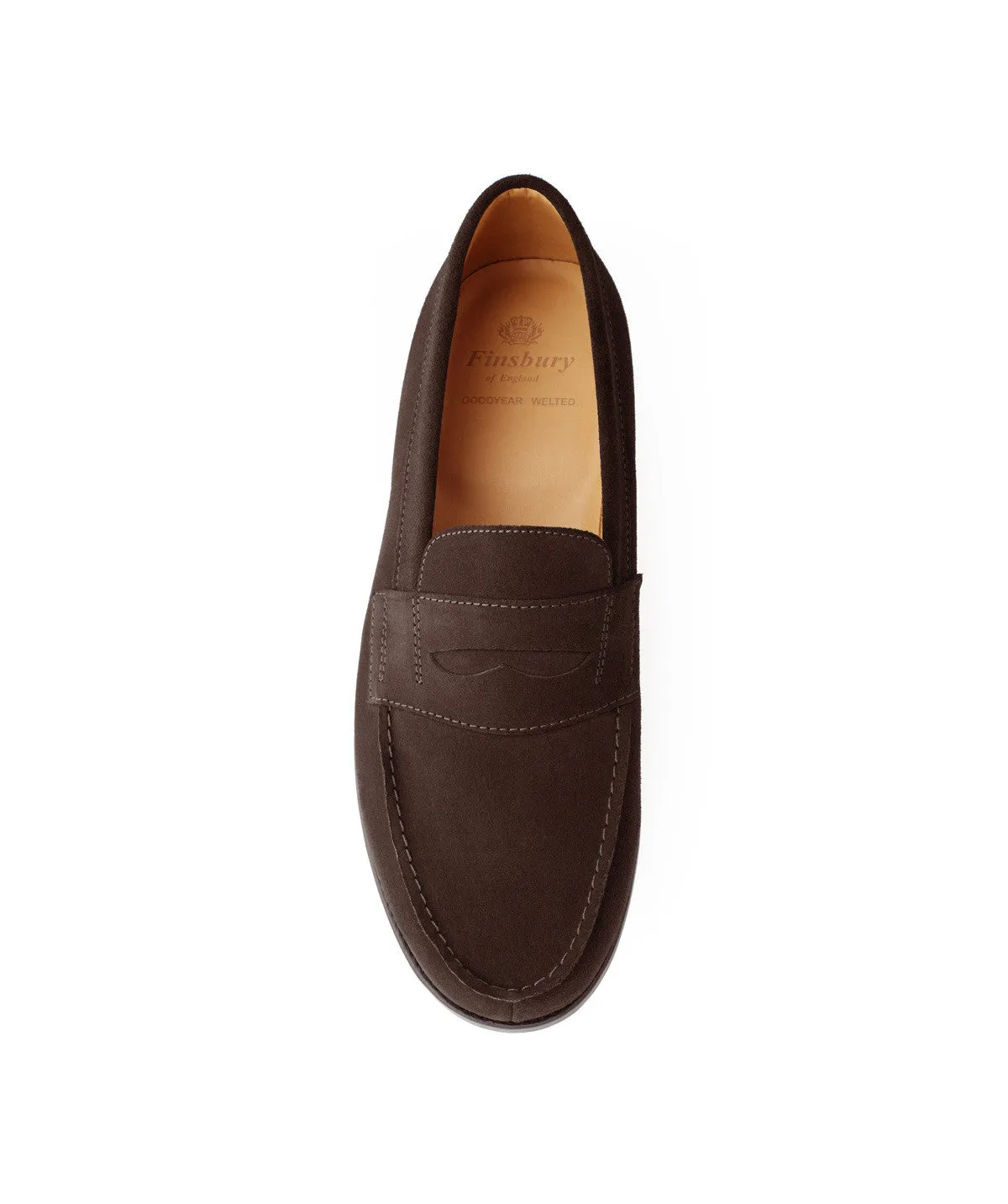 Finsbury College 1986 loafer bruin suède heren