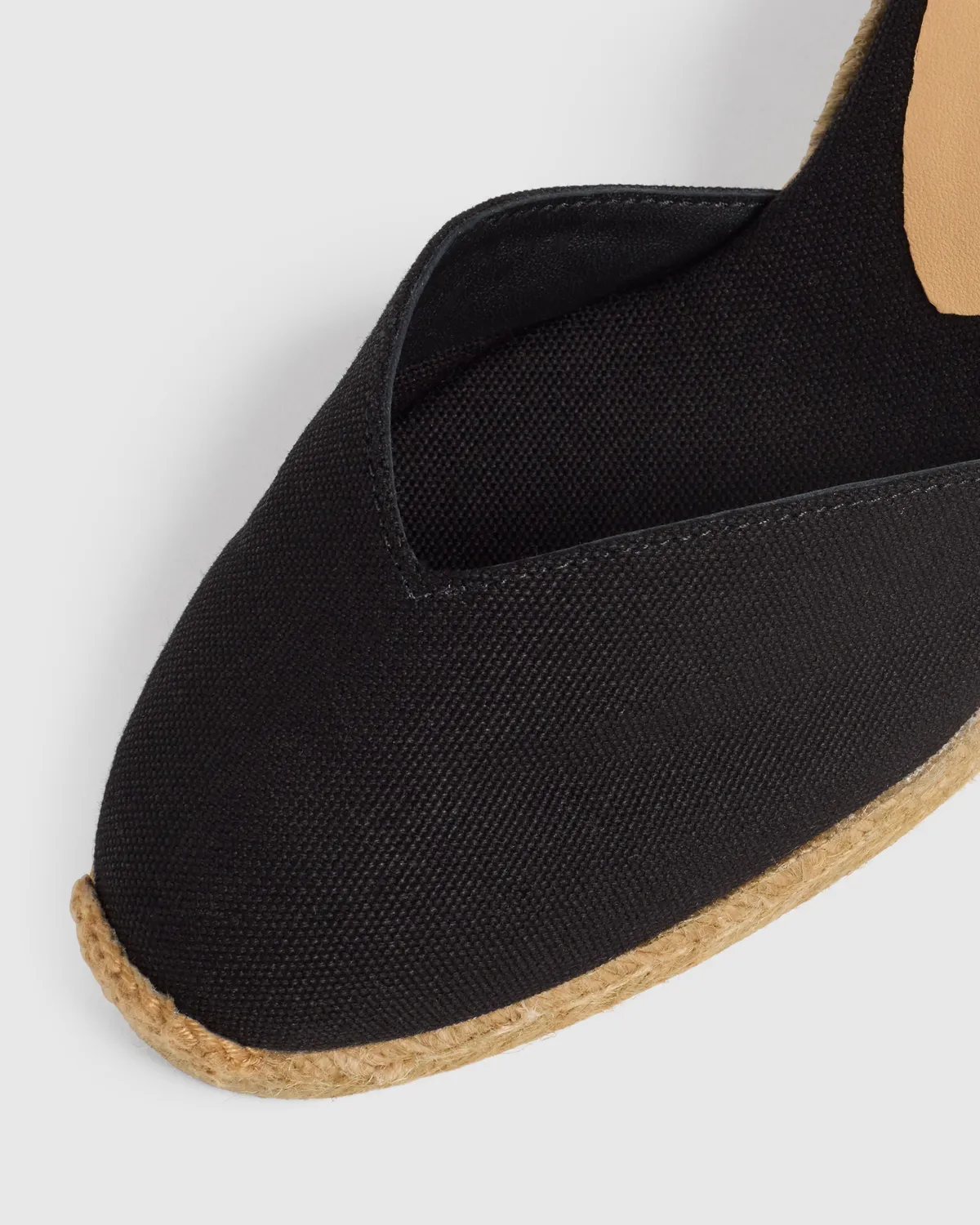 Castaner Chiara T/8/001 sleehakken zwart canvas