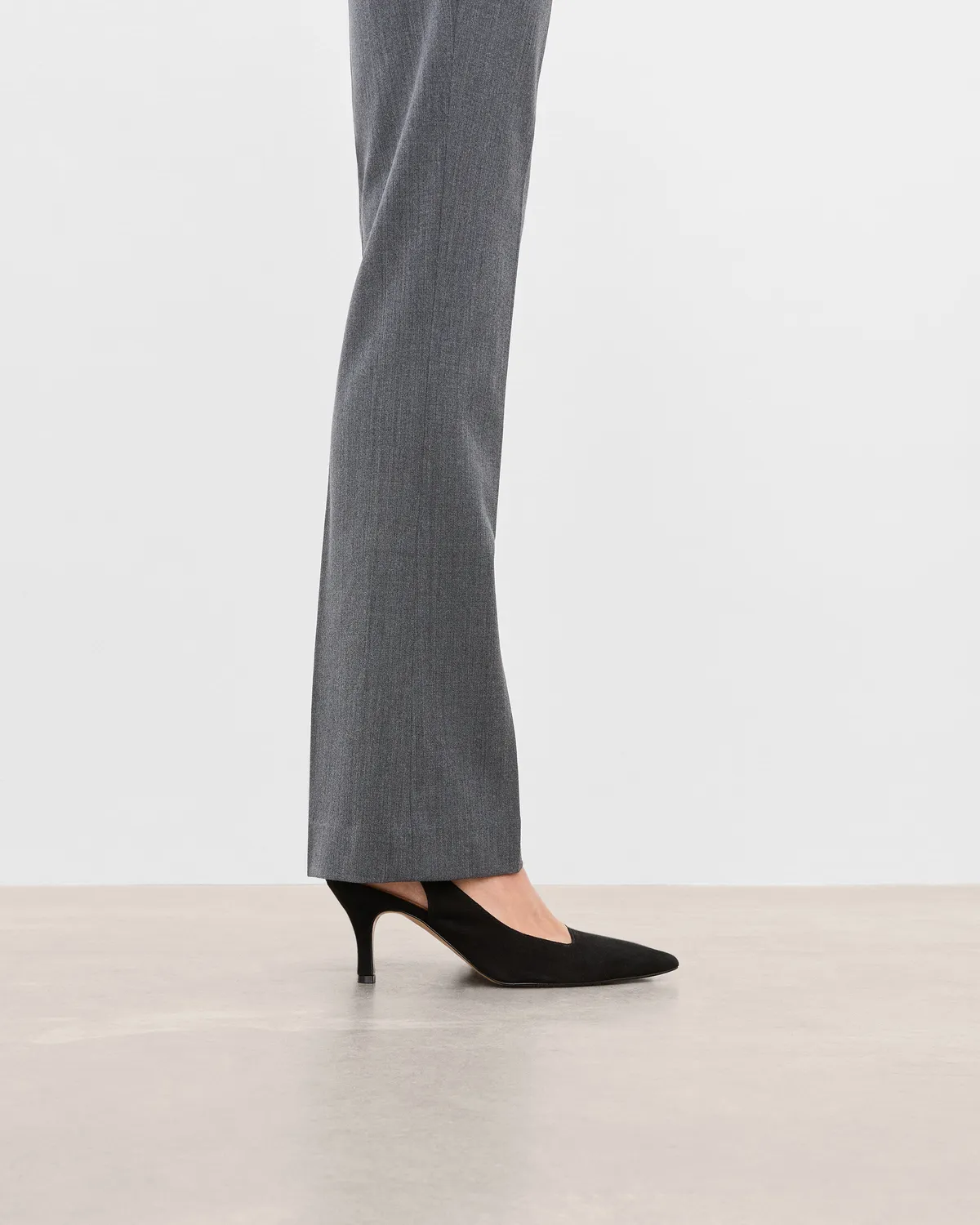 Flattered Franchesca pumps zwart suède slingback