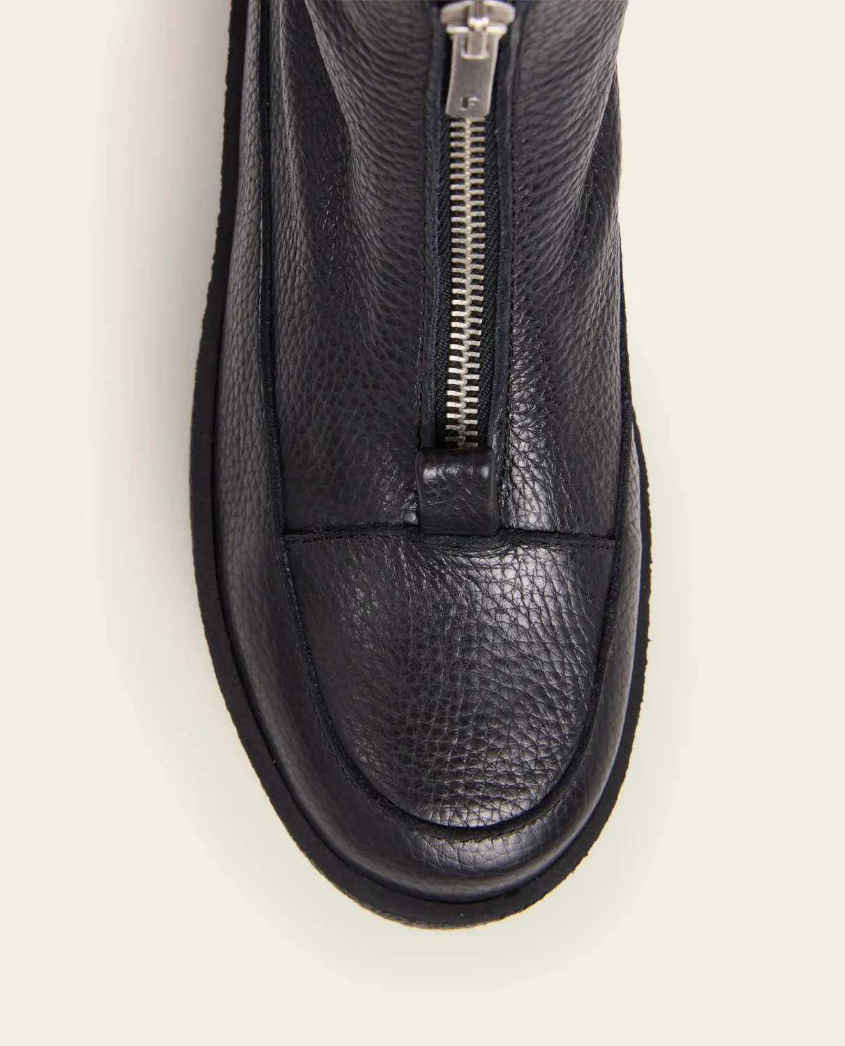 Flattered Amelia Black platte laarzen wol