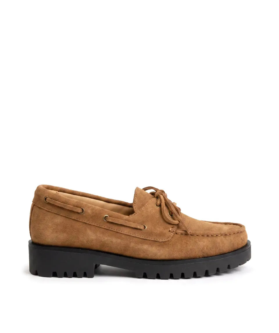 Finsbury Elisabeth loafer muskaat suede 3 cm