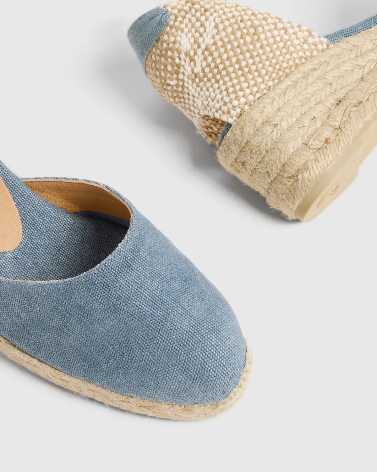 Castaner Carina 3/002 espadrilles blauw sleehak 5 cm