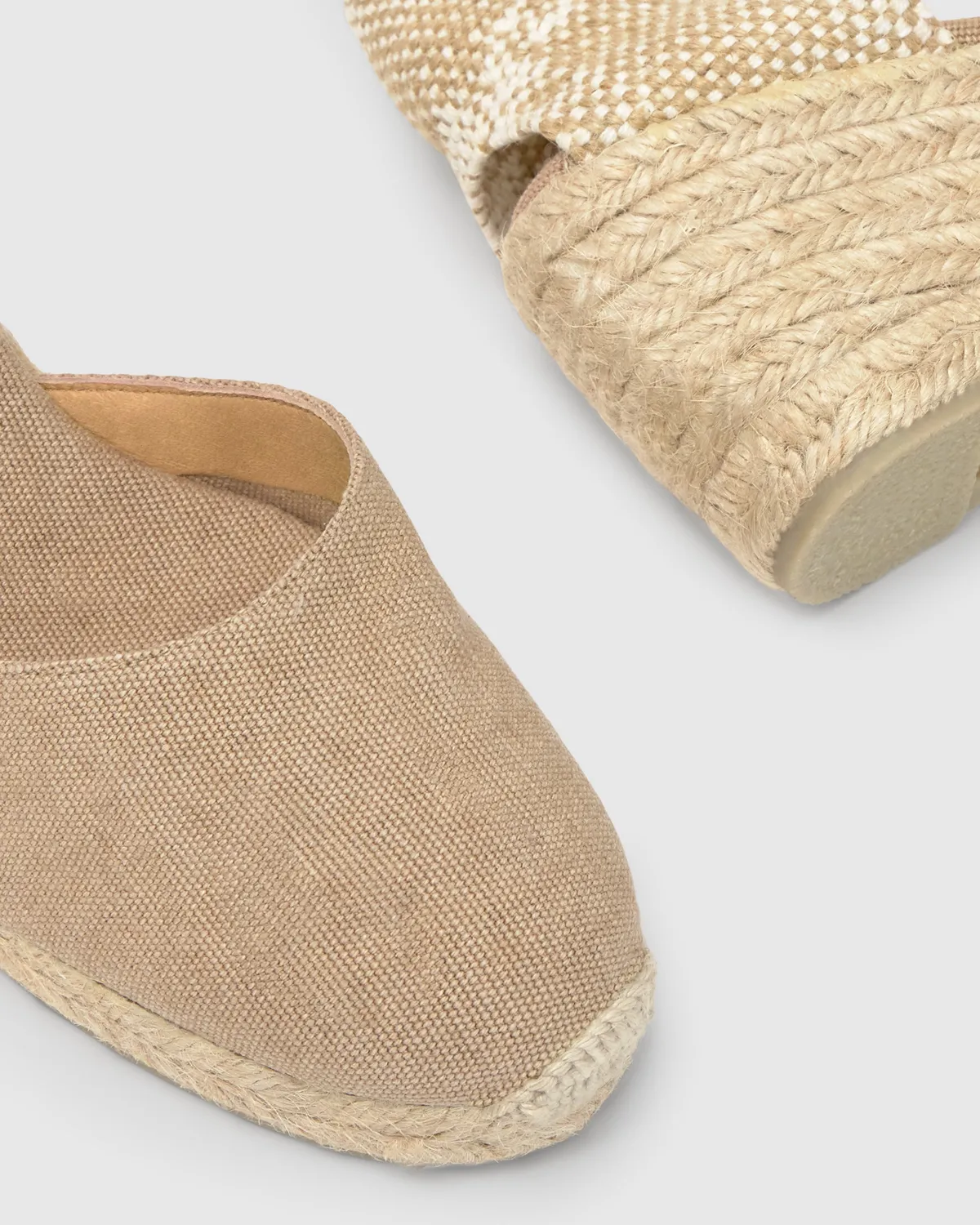 Castaner Carol 6 002 sleehak espadrille sand katoen