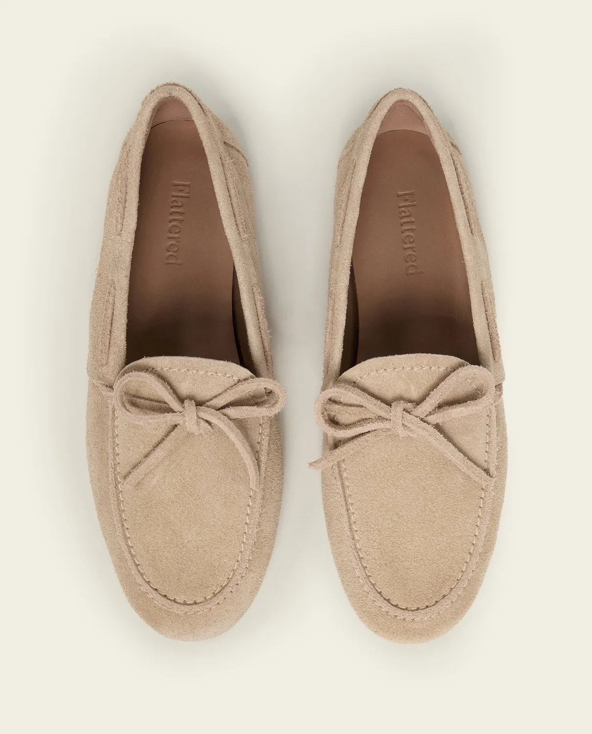 Flattered Fatima loafer zand suède