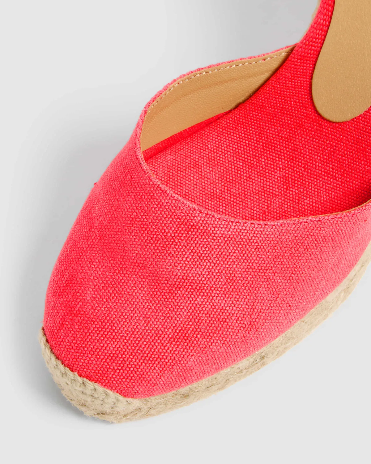 Castaner Carina 8 002 sleehak espadrille rood katoen