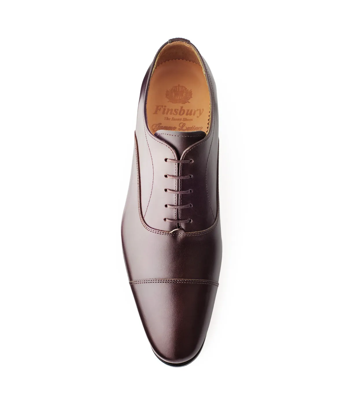 Finsbury Whitney oxford schoenen donkerbruin glad leer