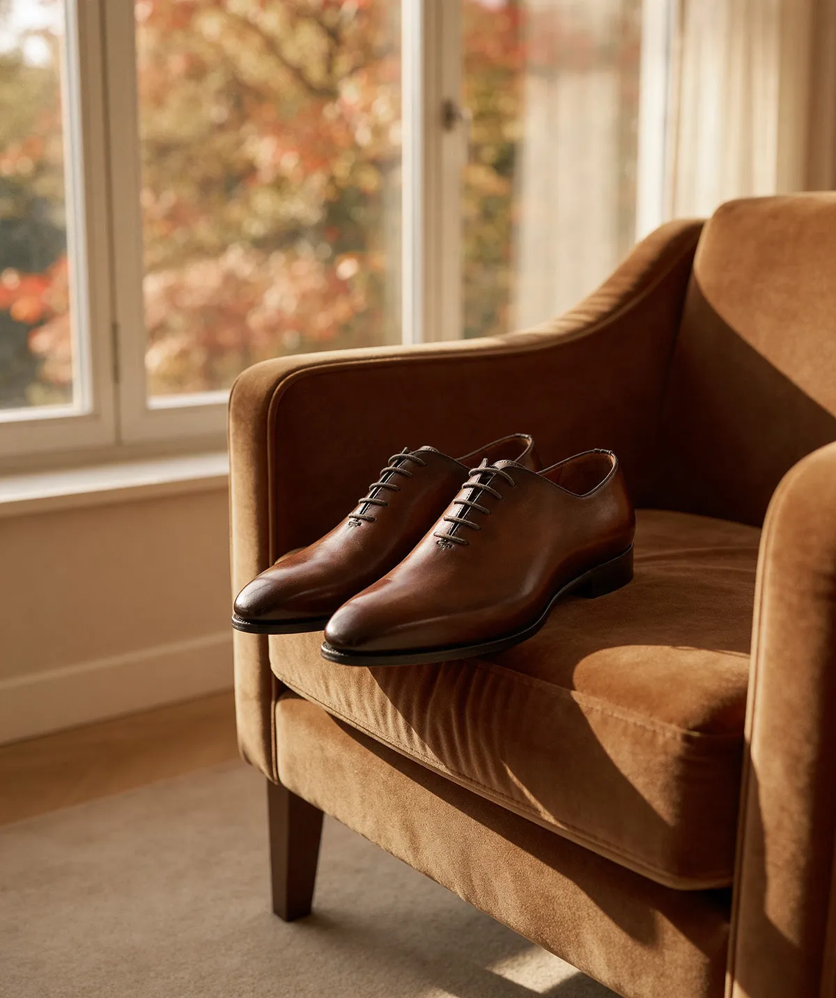 Finsbury Romeo Oxfords Bruin Patina Leer