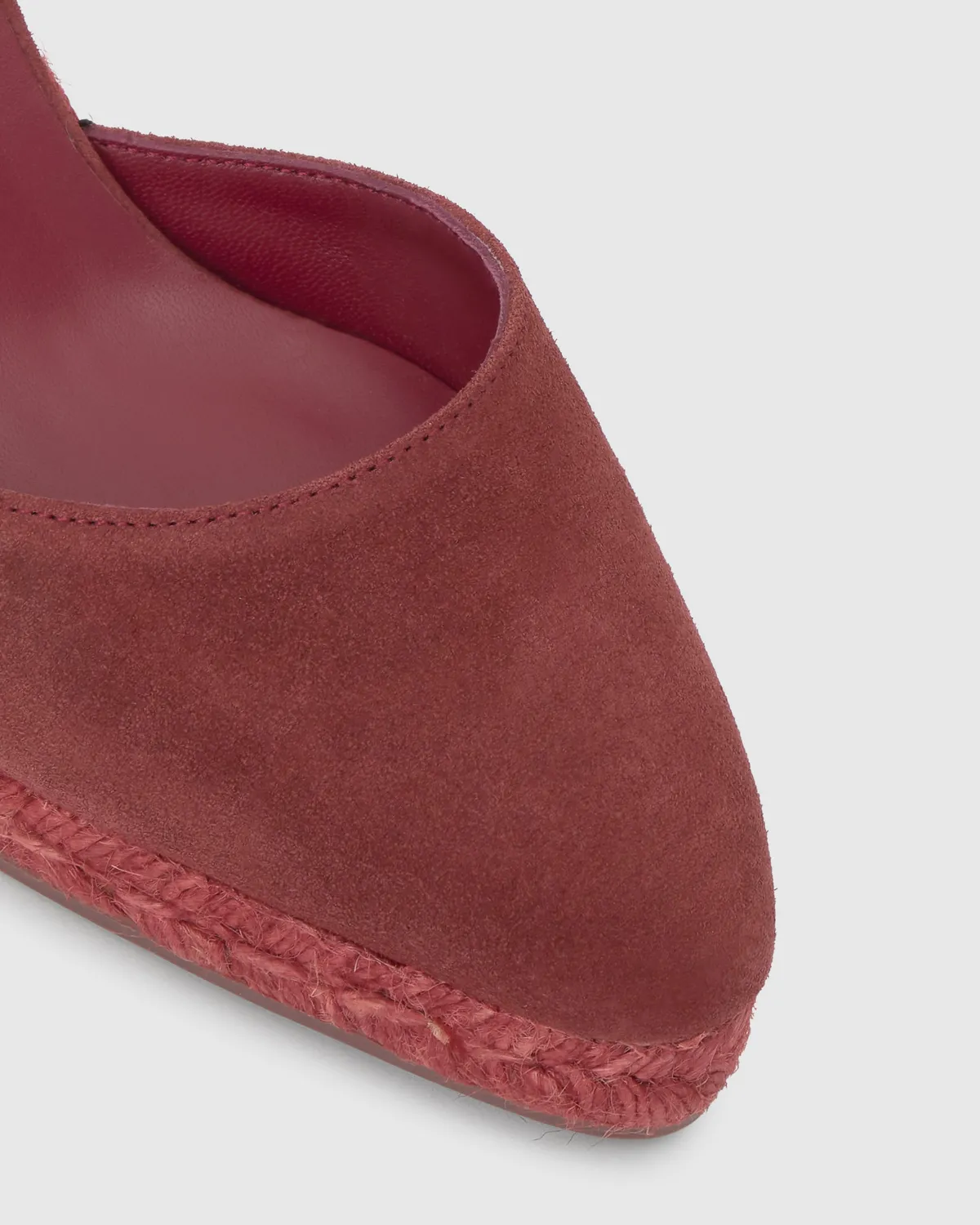 Castaner Joyce C 8 186 espadrille suède mahonie 9 cm