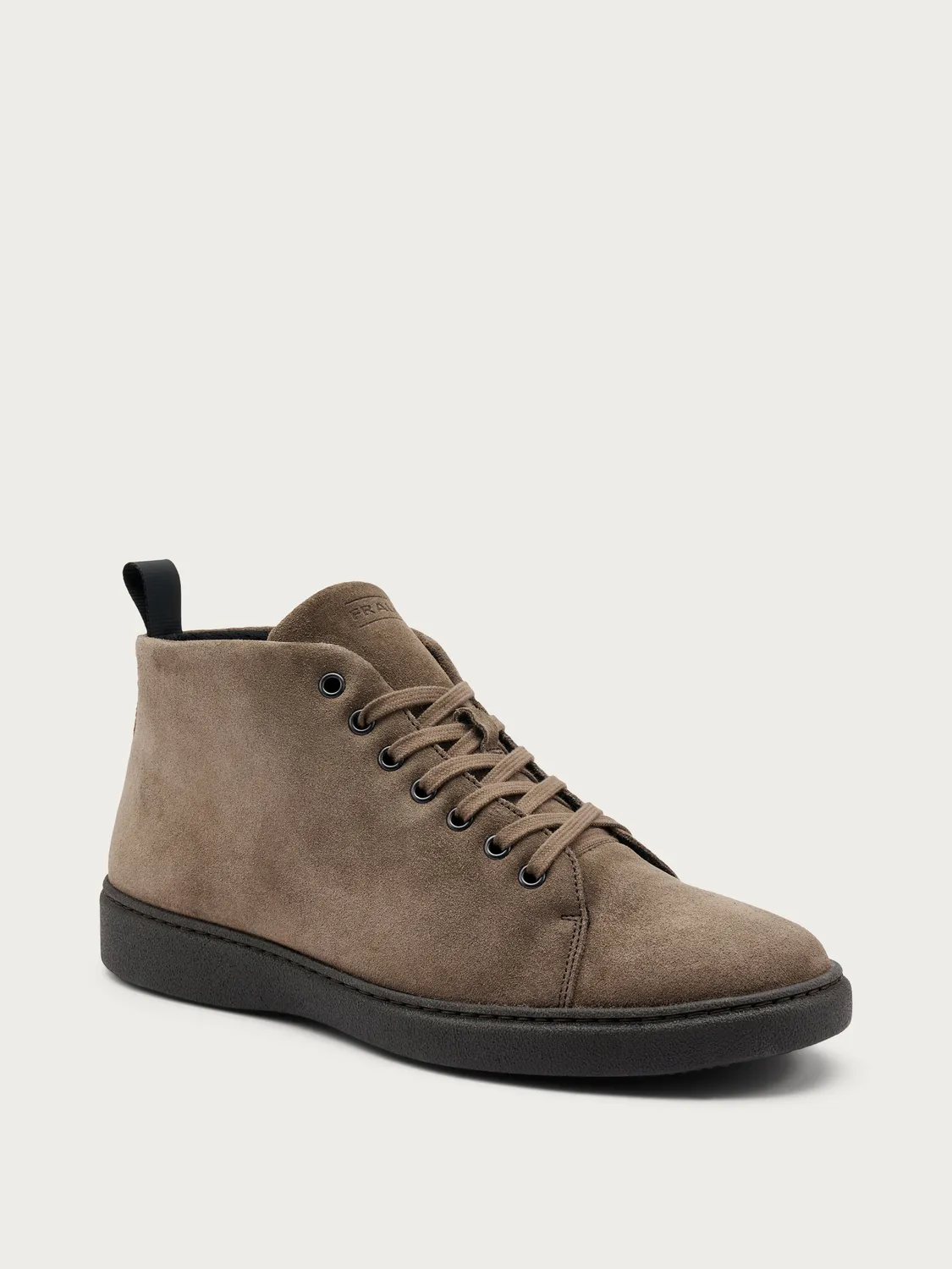 Frau Verona beige suède hoge veterschoenen heren