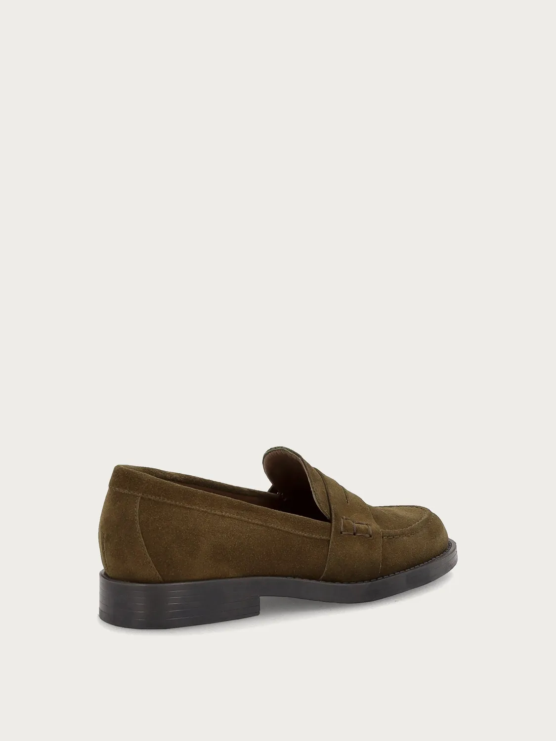 Frau Verona Varsity Loafers suède groen dames