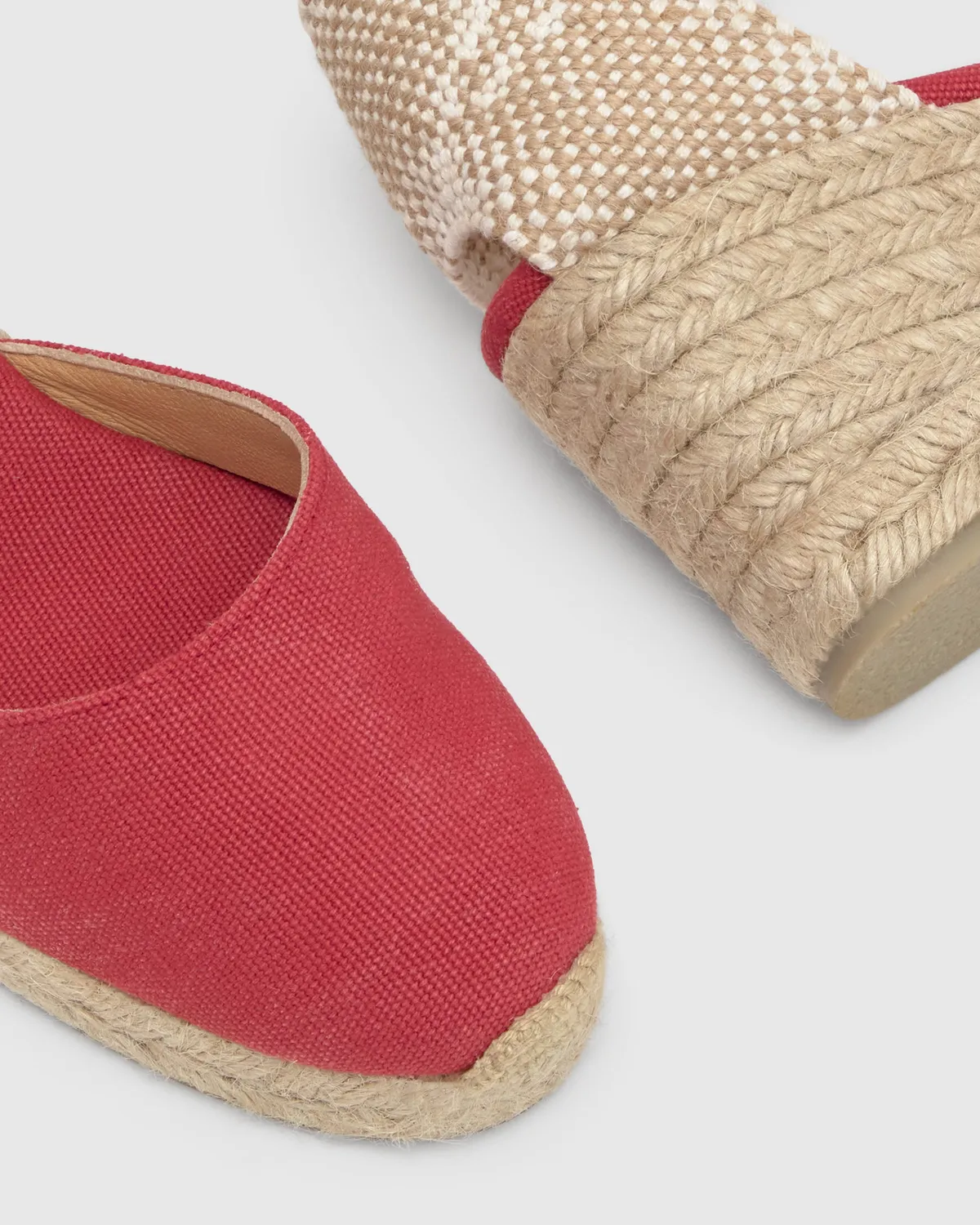 Castaner Carol/6/002 espadrilles karmijnrood 7 cm