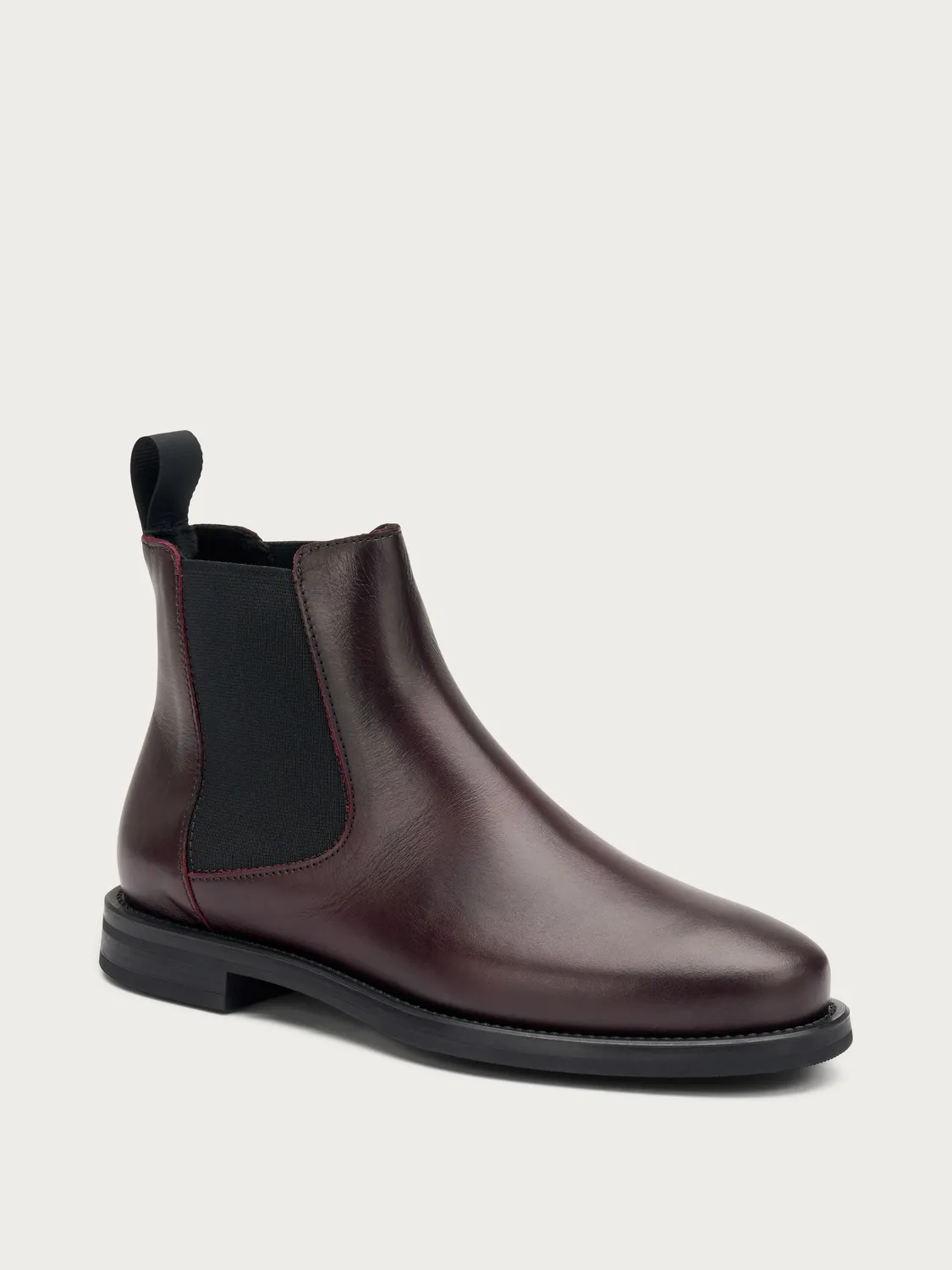 Frau Verona Beatle boots bordeaux leer minimal