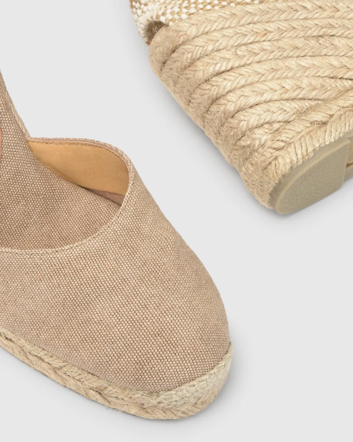 Castaner Carina 8 002 espadrilles zand canvas 9 cm