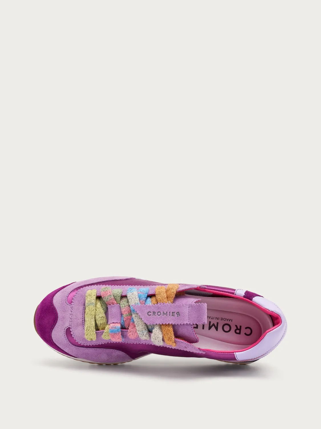 Frau Cromier Kaleido Craft sneakers satijn suède