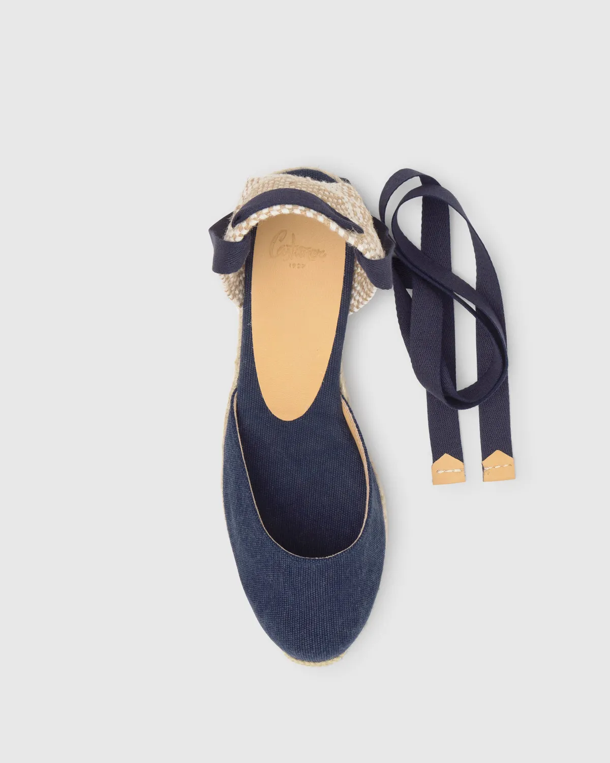 Castaner Carina 3 002 espadrille oxford katoen 5cm
