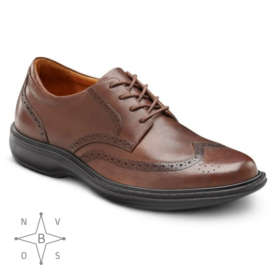 Dr. Comfort Wing herenschoen volnerf leer handgepolijst