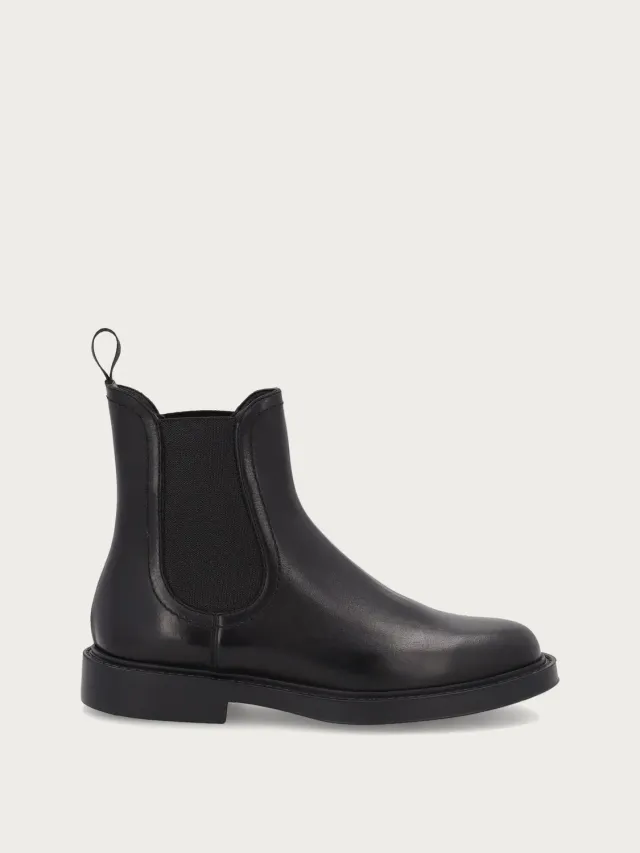 Frau Verona Beatle boots zwart leer licht