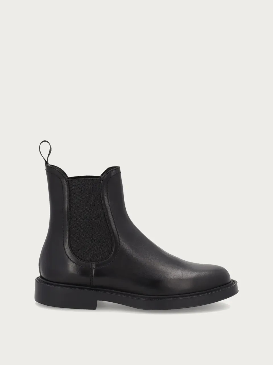 Frau Verona Beatle boots zwart leer licht