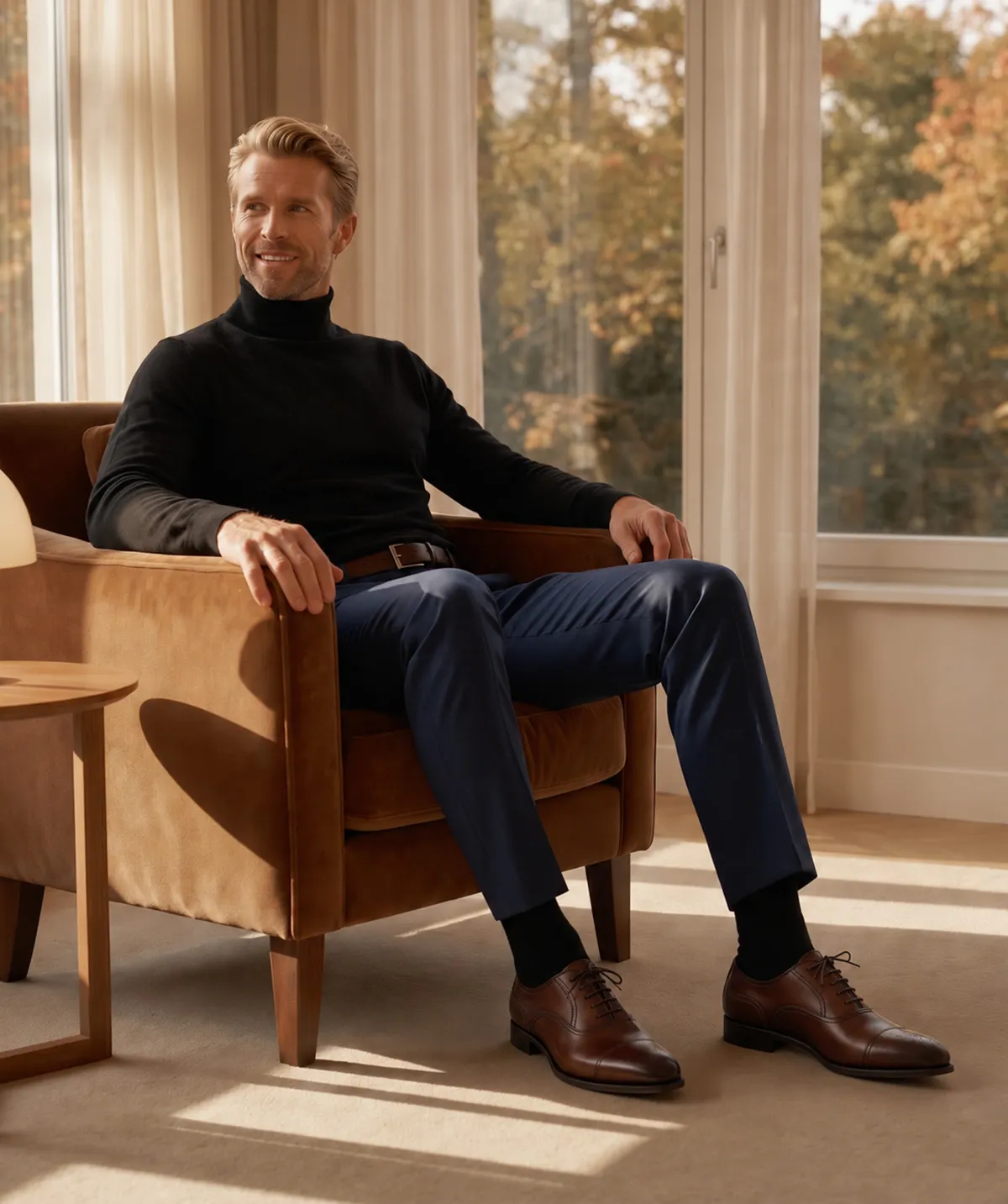 Finsbury Damiano oxford bruin volnerf kalfsleer