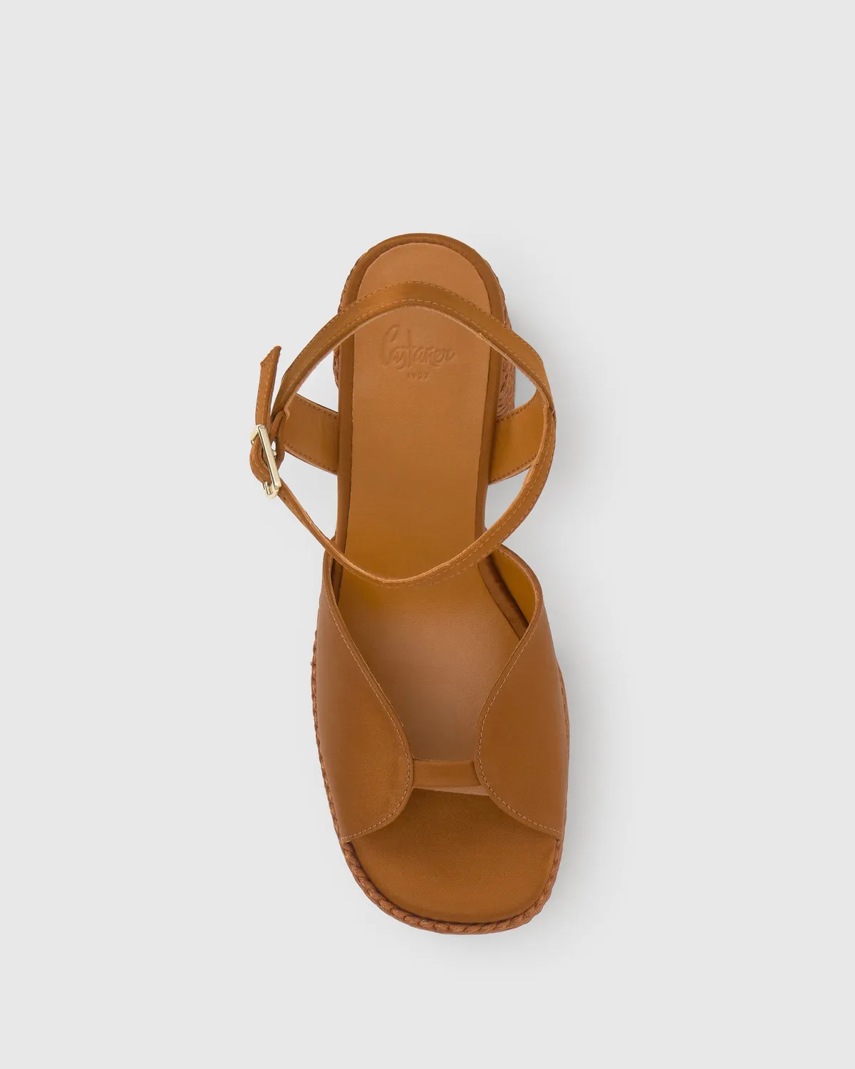 Castaner Fede/312 sandalen oker satijn hak 13 cm