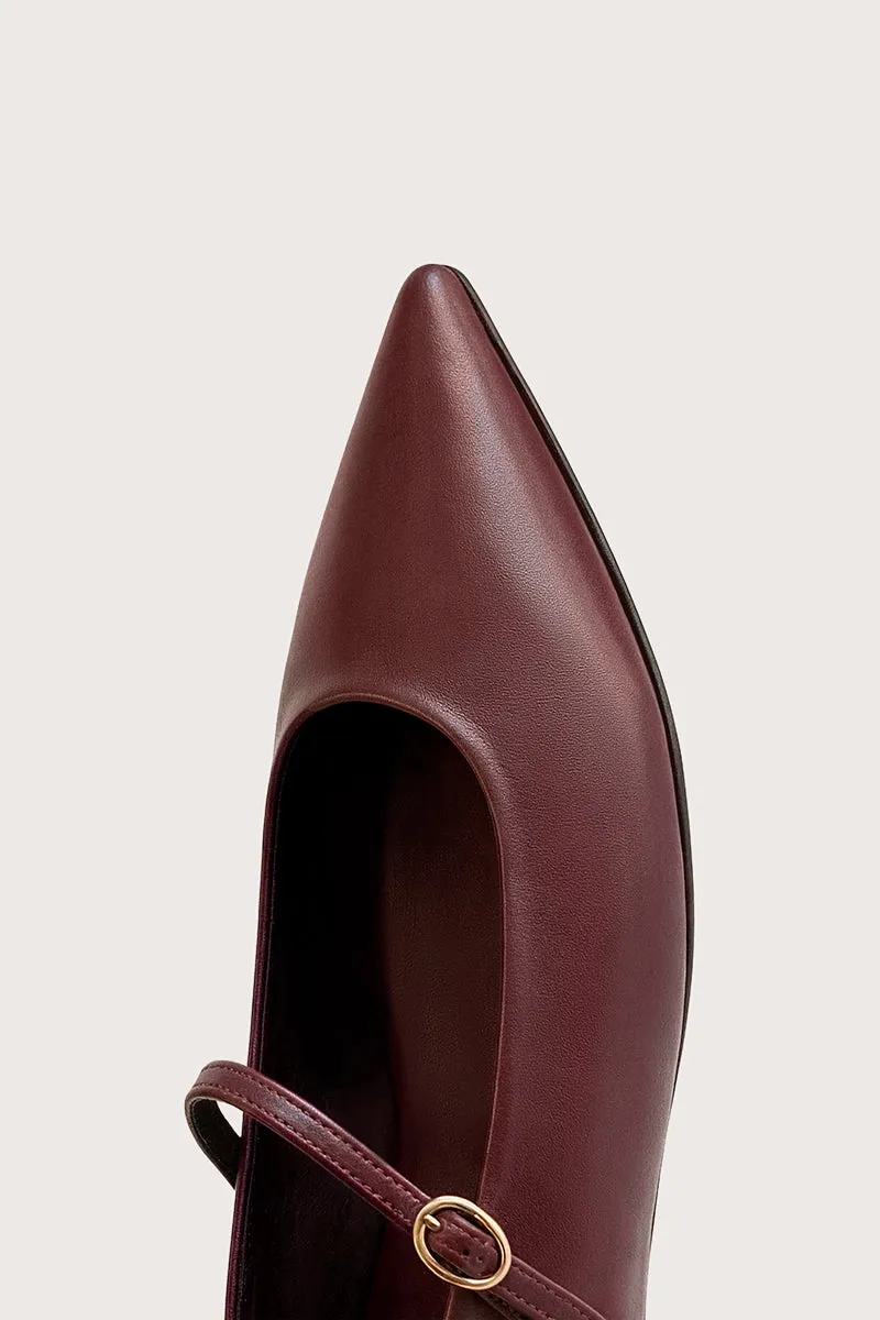 Bryan Stepwise Marlo ballerina's bordeaux leer