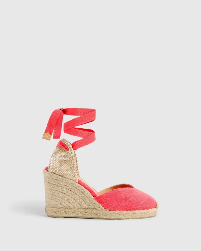 Castaner Chiara 8/002 espadrilles rood sleehak