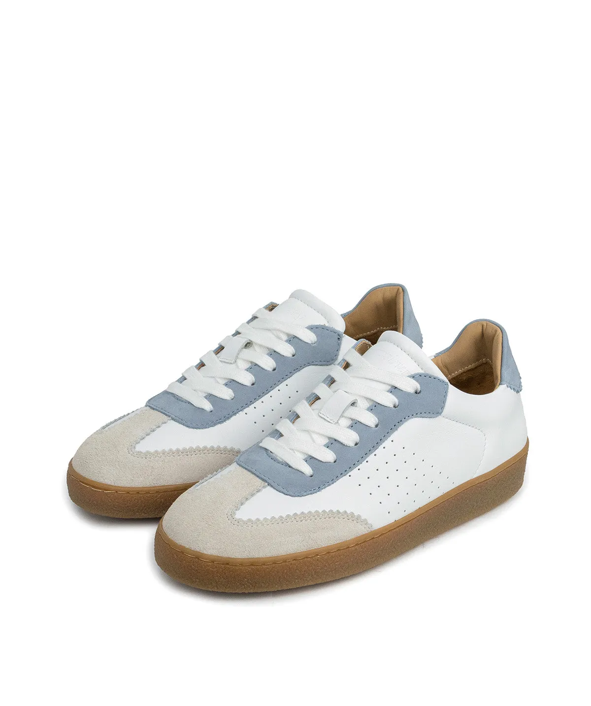 Finsbury Jane sneakers blauw-wit leer dames