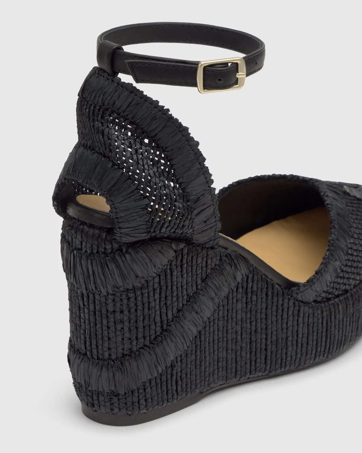 Castaner Charmie 8ED 295 espadrille sleehak zwart 10 cm