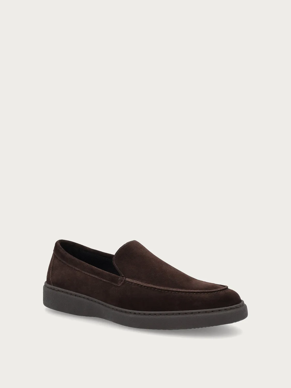 Frau Verona slip-ons suède donkerbruin casual