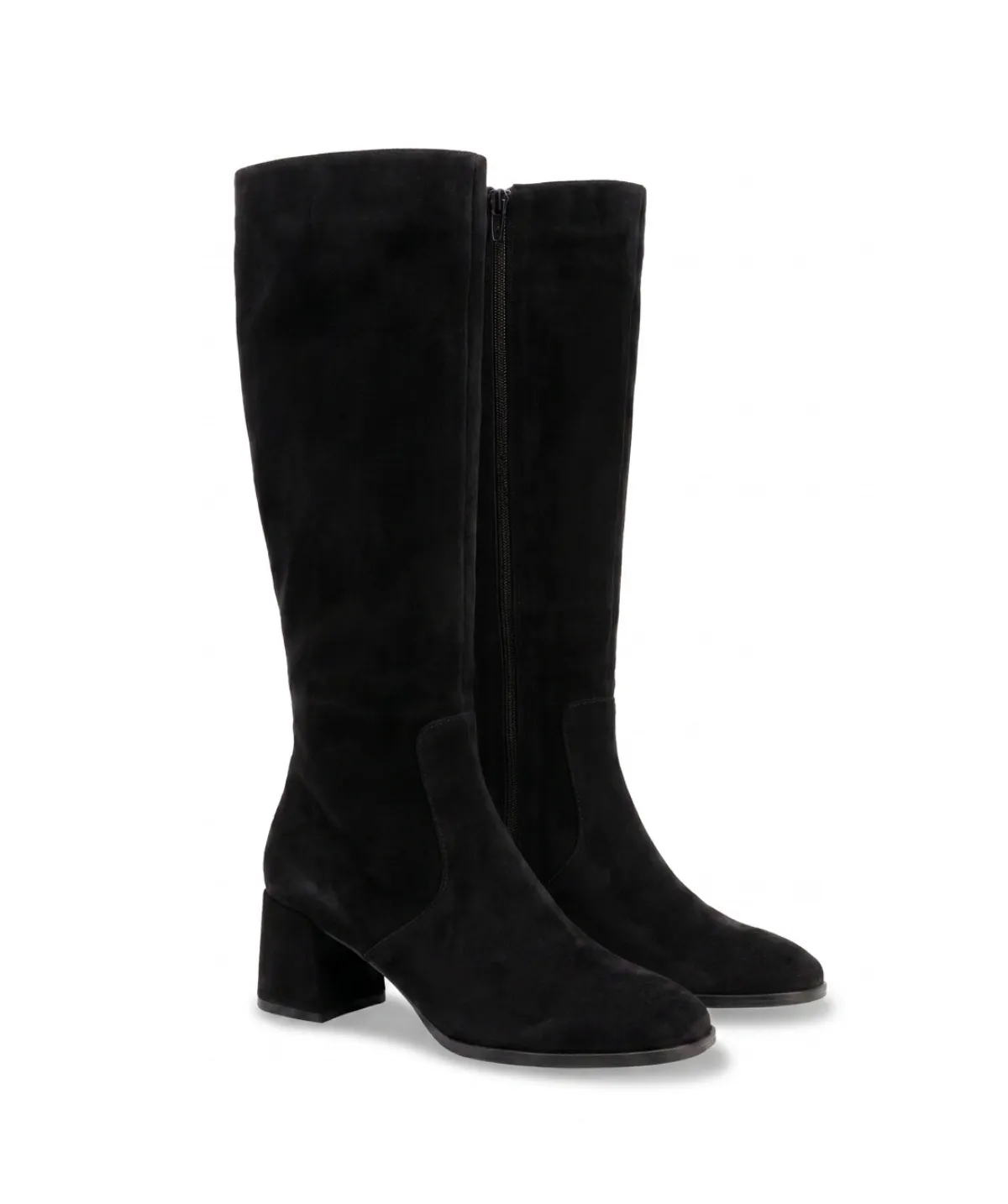 Finsbury Estelle laarzen zwart suede knie