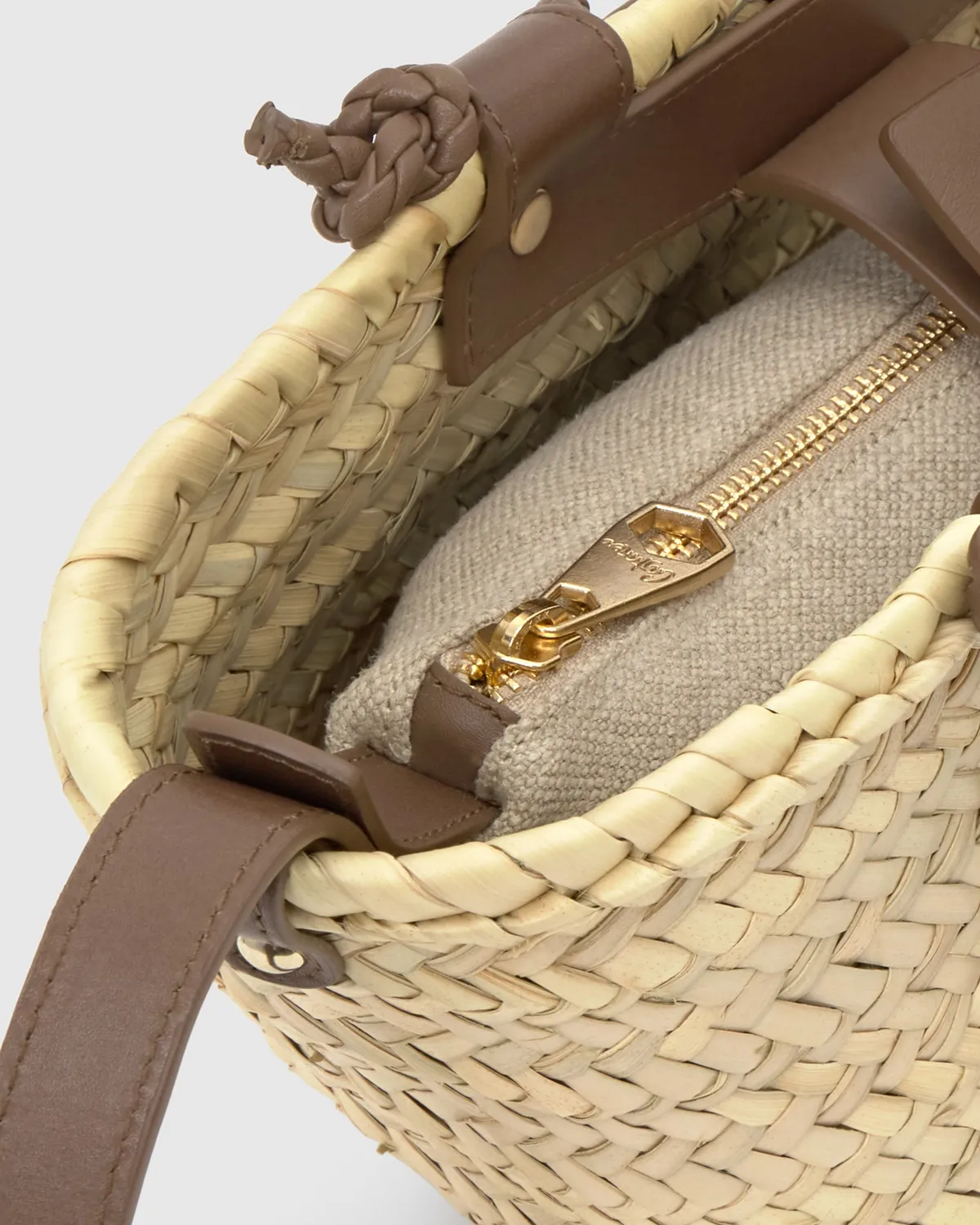 Castaner Campania Mini 152 tas taupe raffia