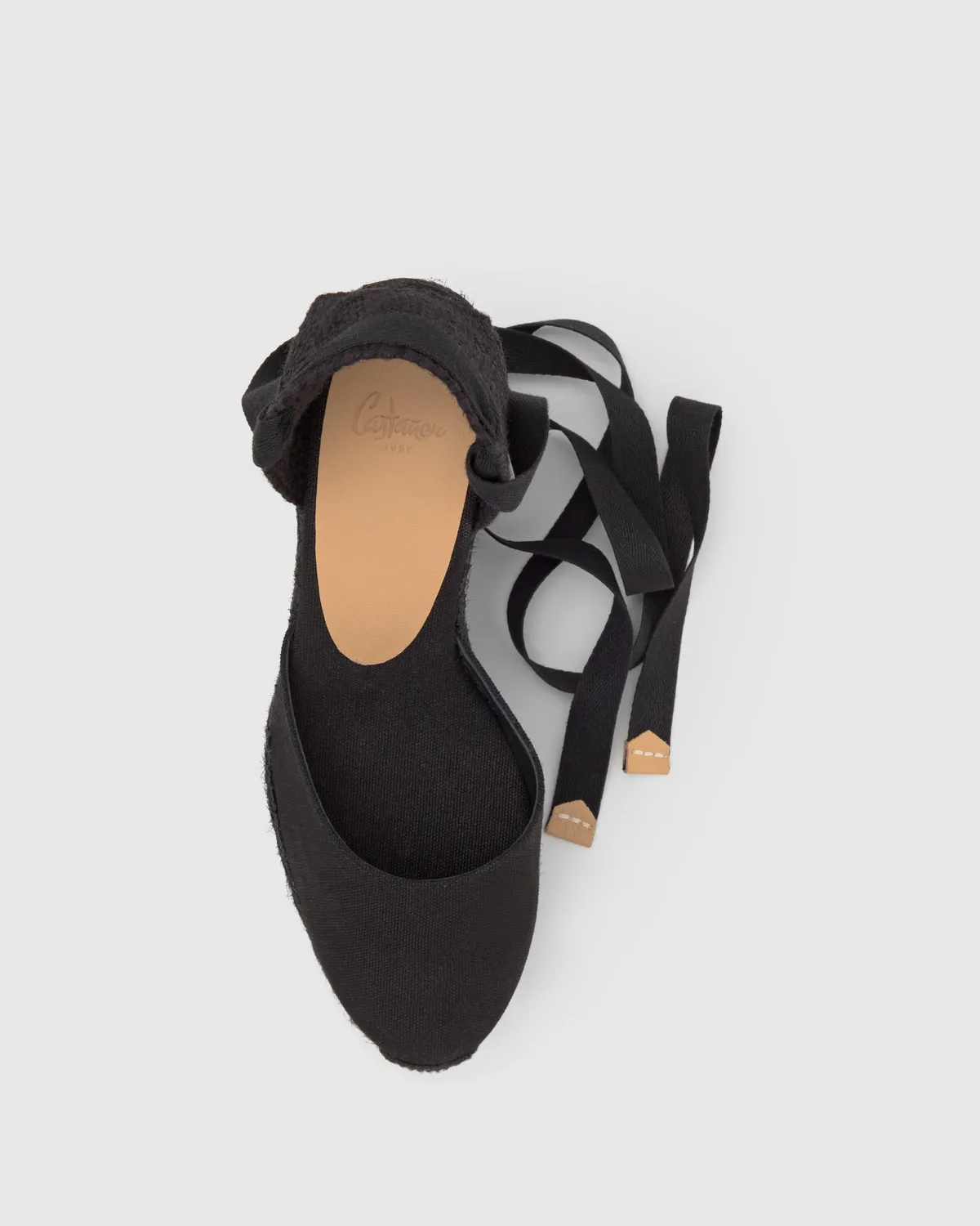 Castaner Carina C/8ED/001 espadrilles zwart katoen 11 cm