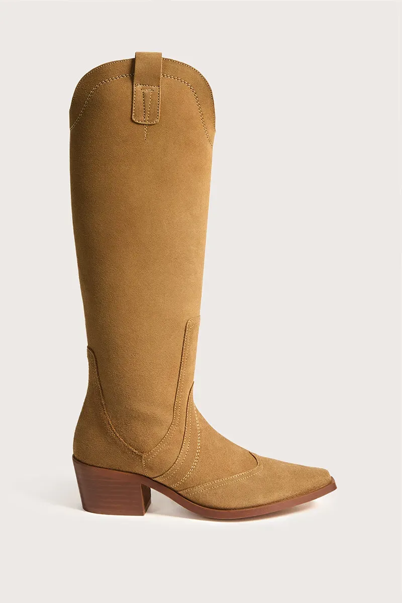 Bryan Stepwise Manuela cowboylaarzen camel suède