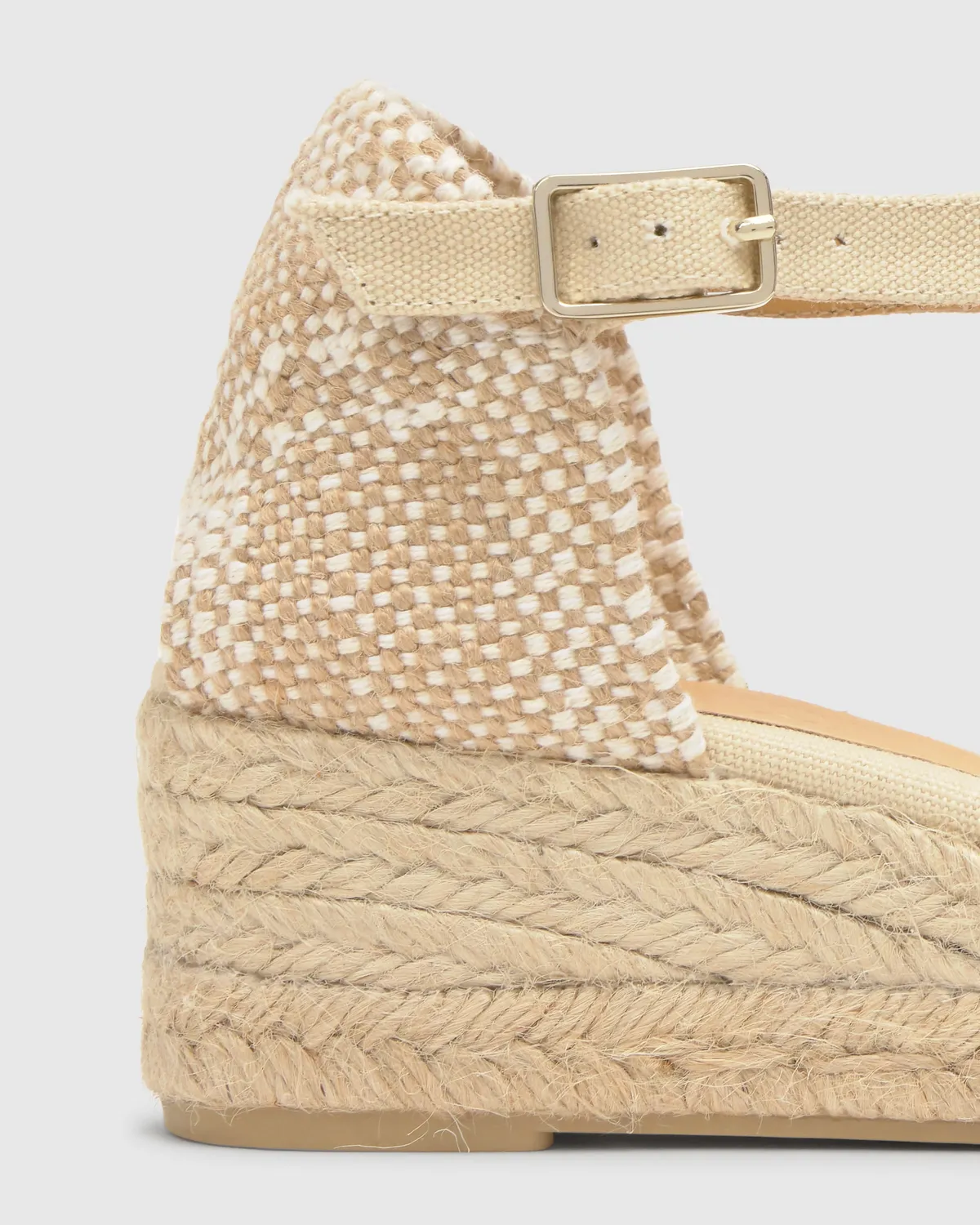 Castaner Carol 3/001 espadrilles ivoor 5 cm sleehak