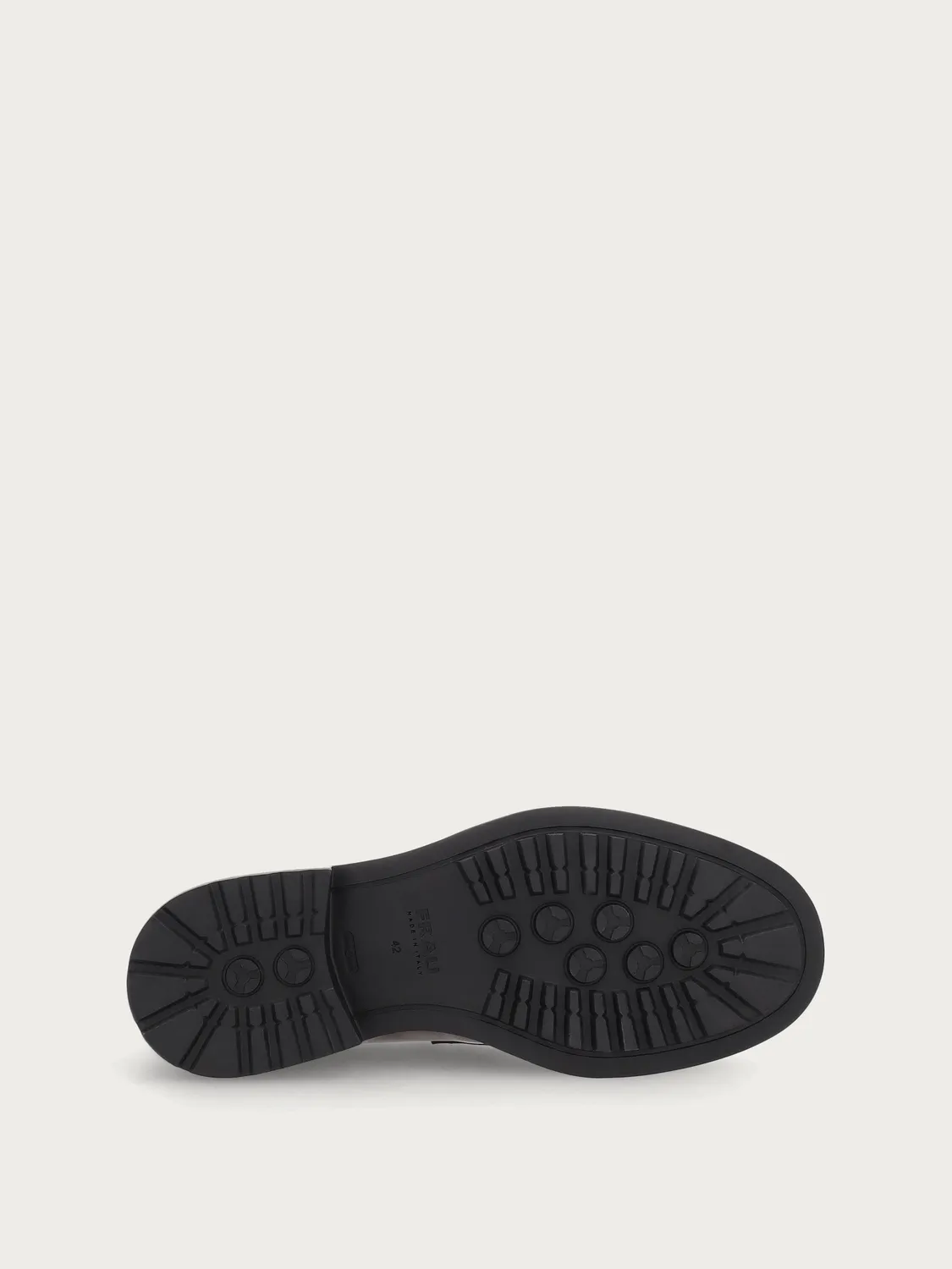 Frau Signature bruine kalfsleren loafers heren nerf