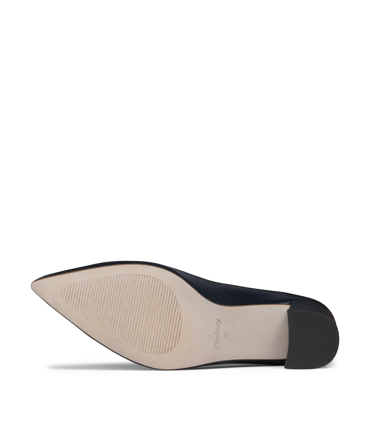 Finsbury Anabel pumps blauw leer blokhak 6 cm