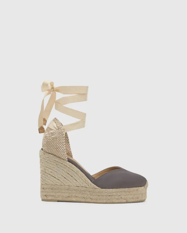 Castaner Chiara 8ED 006 espadrilles grafito satijn