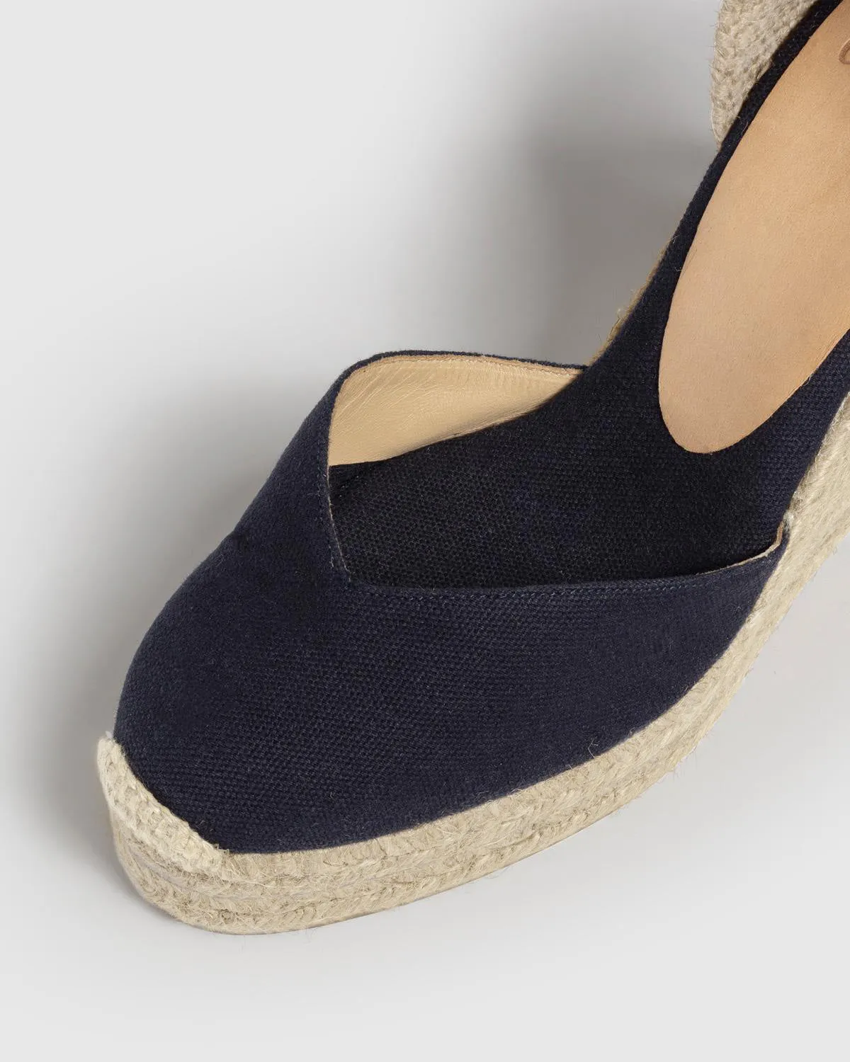 Castaner Chiara 8ED/001 espadrilles marine canvas 11 cm