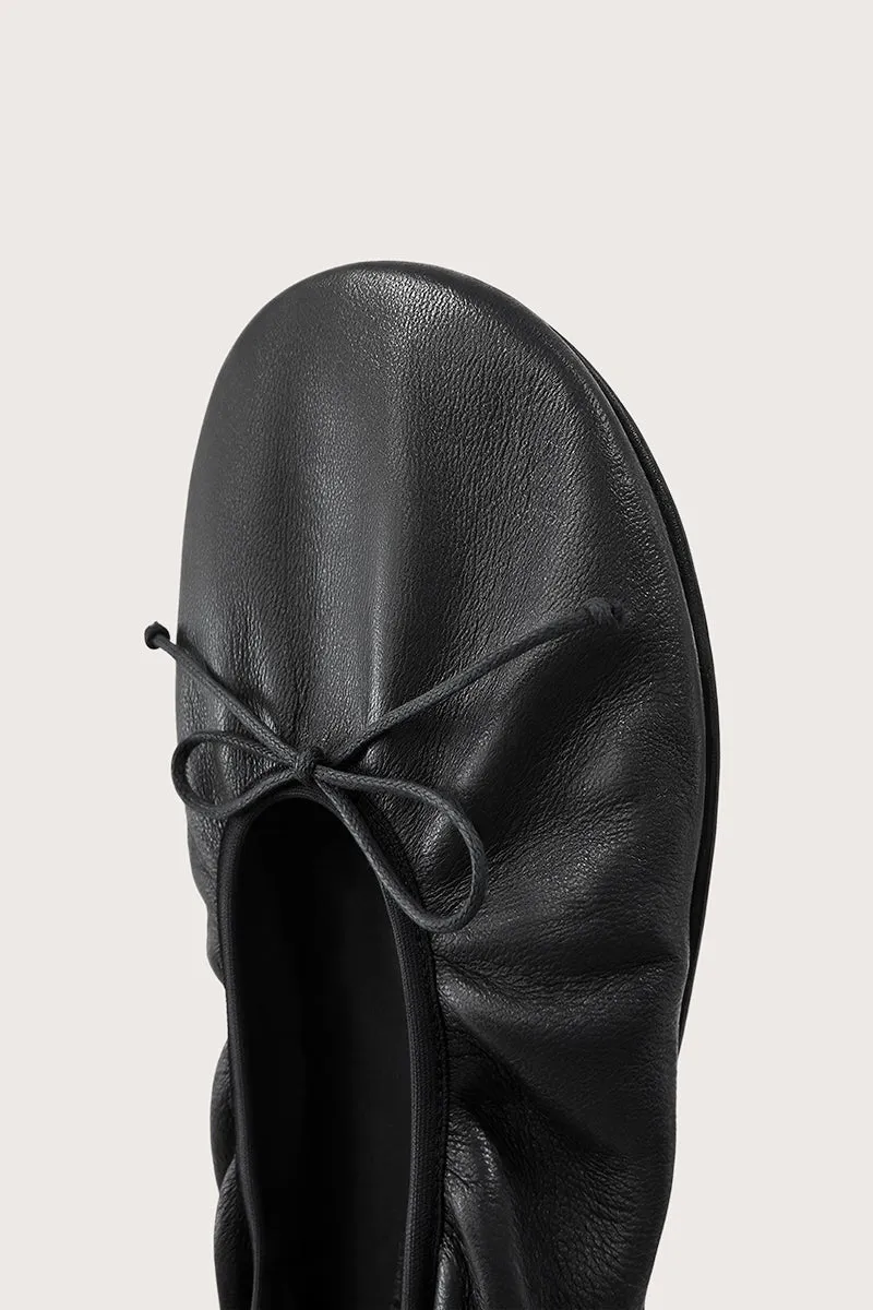 Bryan Stepwise Elia barefoot ballerina's zwart leer