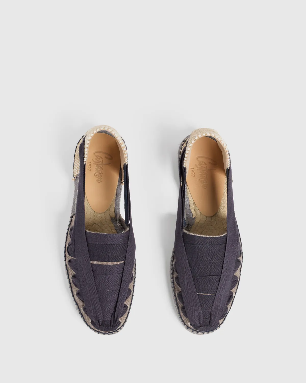 Castaner Norman C/002 espadrilles plomo-blauw katoen