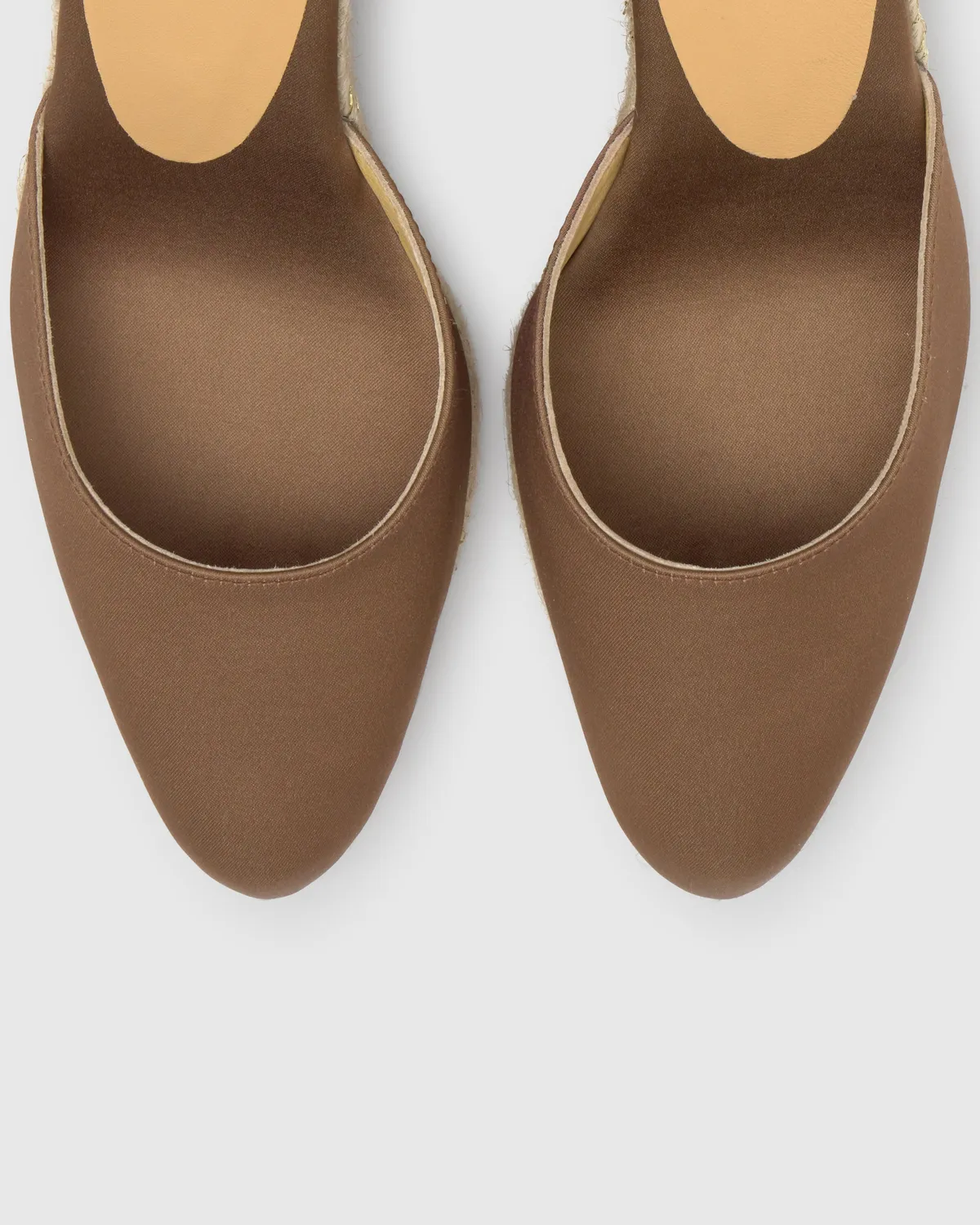 Castaner Joyce 8/006 espadrilles moka satijn 9 cm