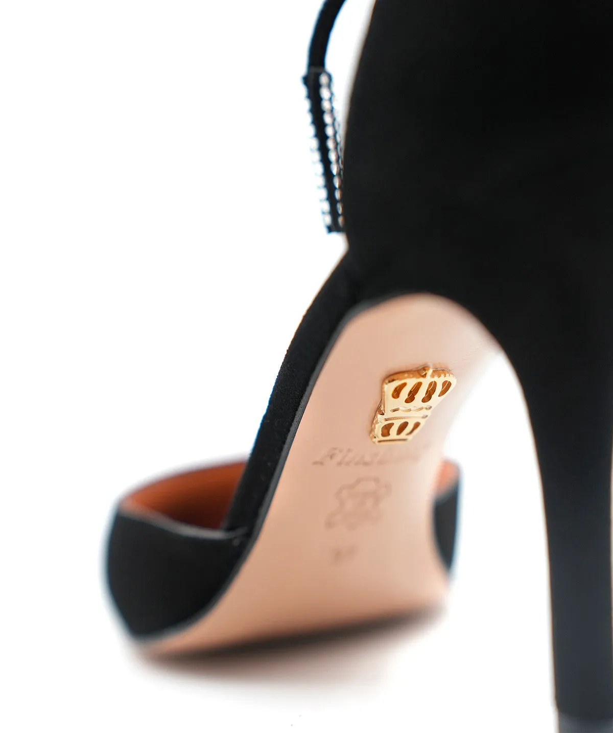 Finsbury DIANA pumps zwart fluweel enkelband