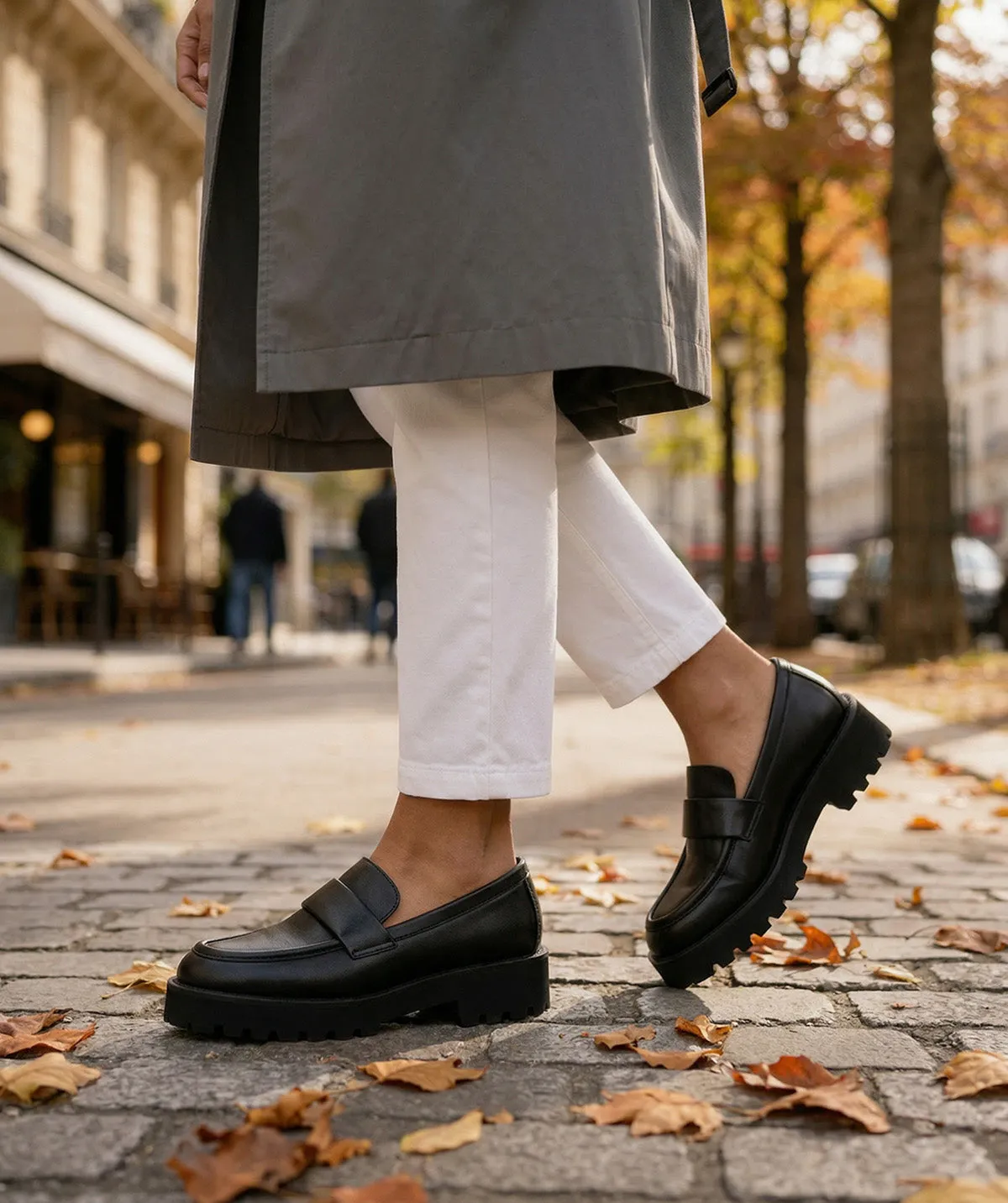 Finsbury Adele loafers zwart leer