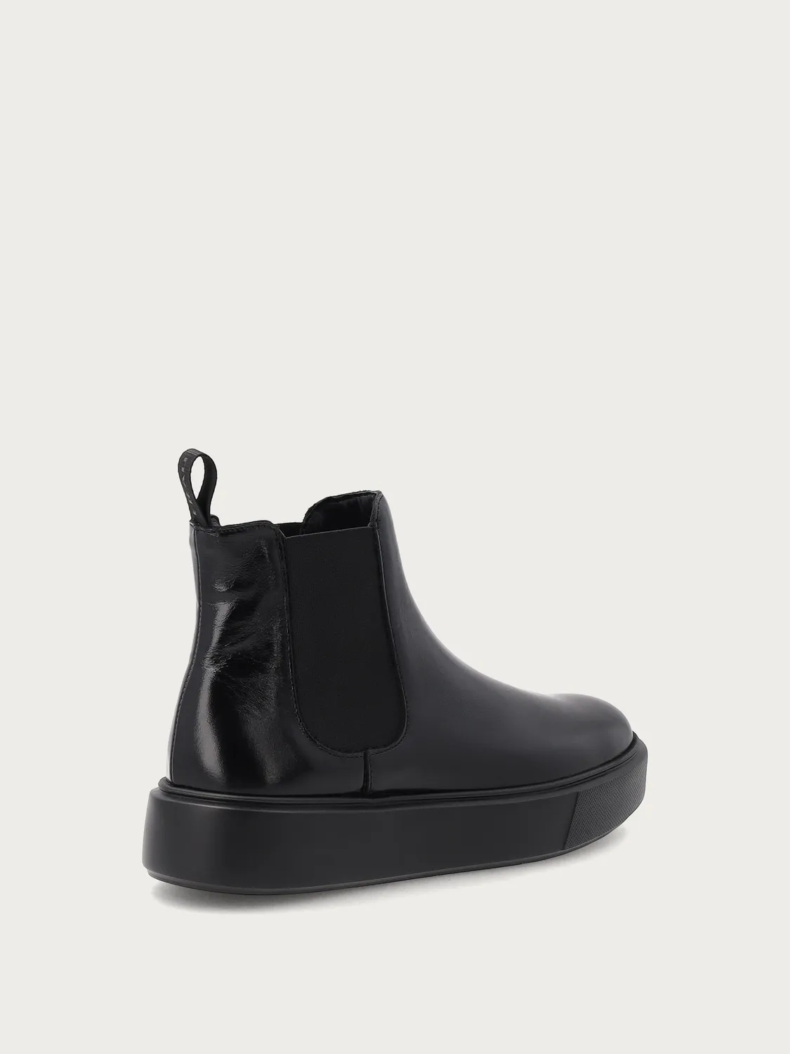 Frau Verona zwarte leren beatle boots sporty